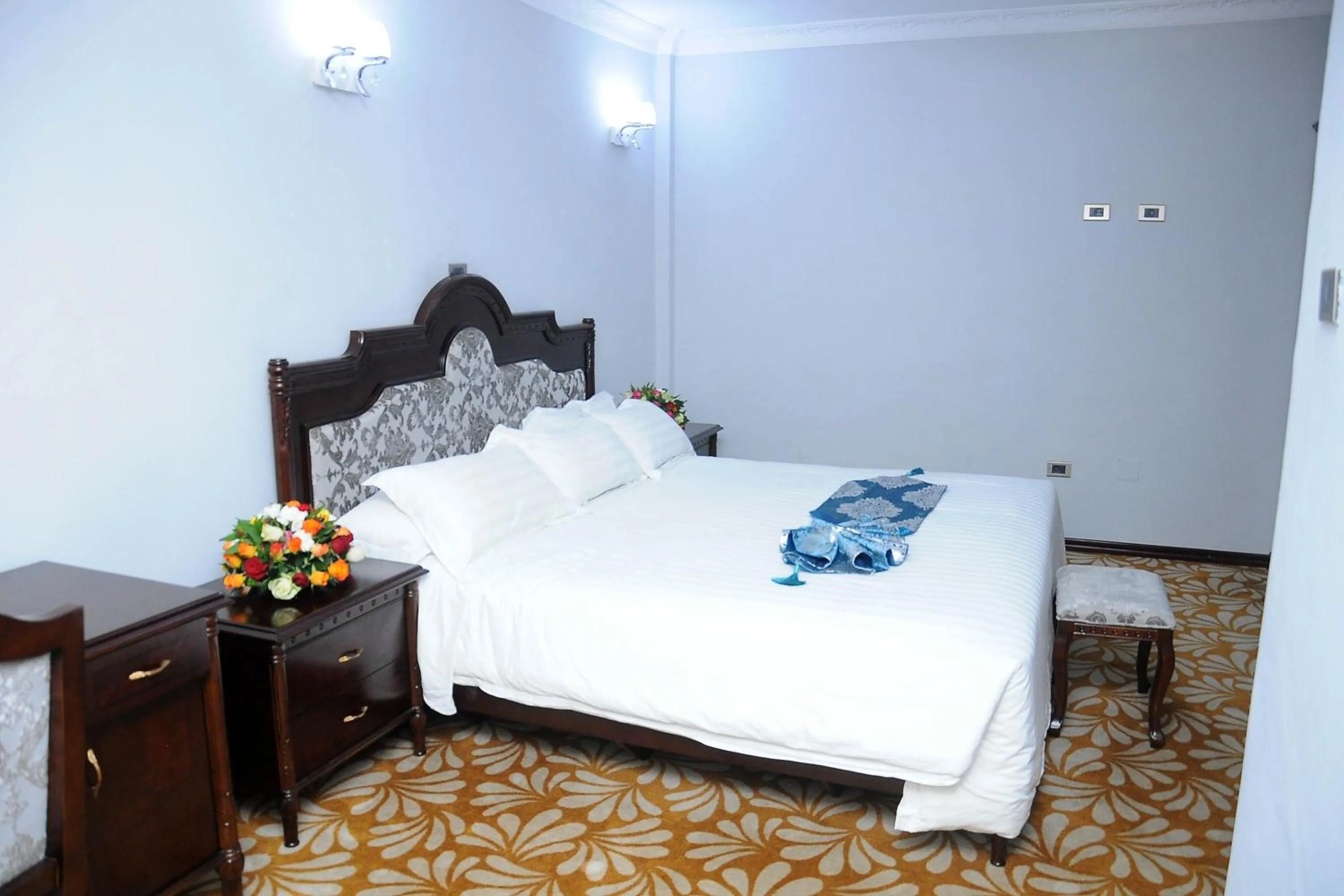 Bed in Ras Amba Hotel