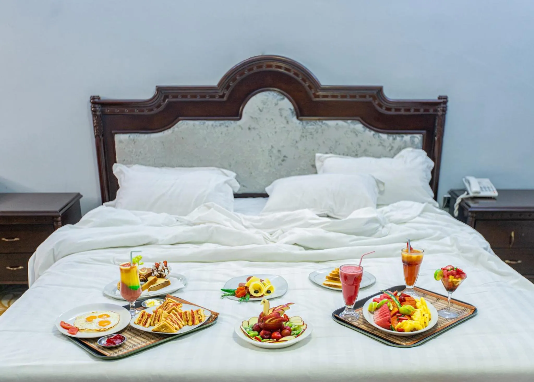 Bed in Ras Amba Hotel