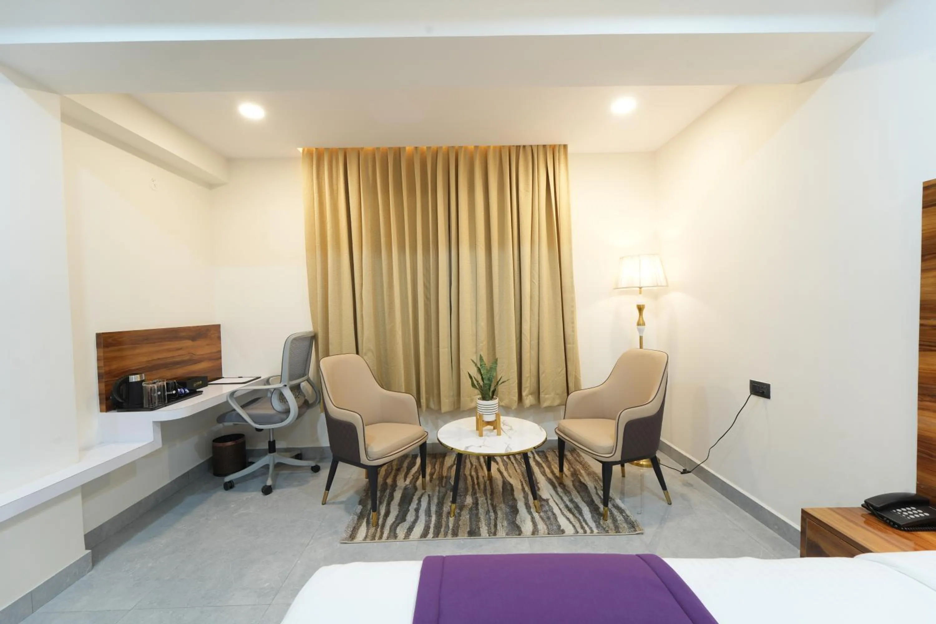 Seating area in VOVO Boutique Hotel