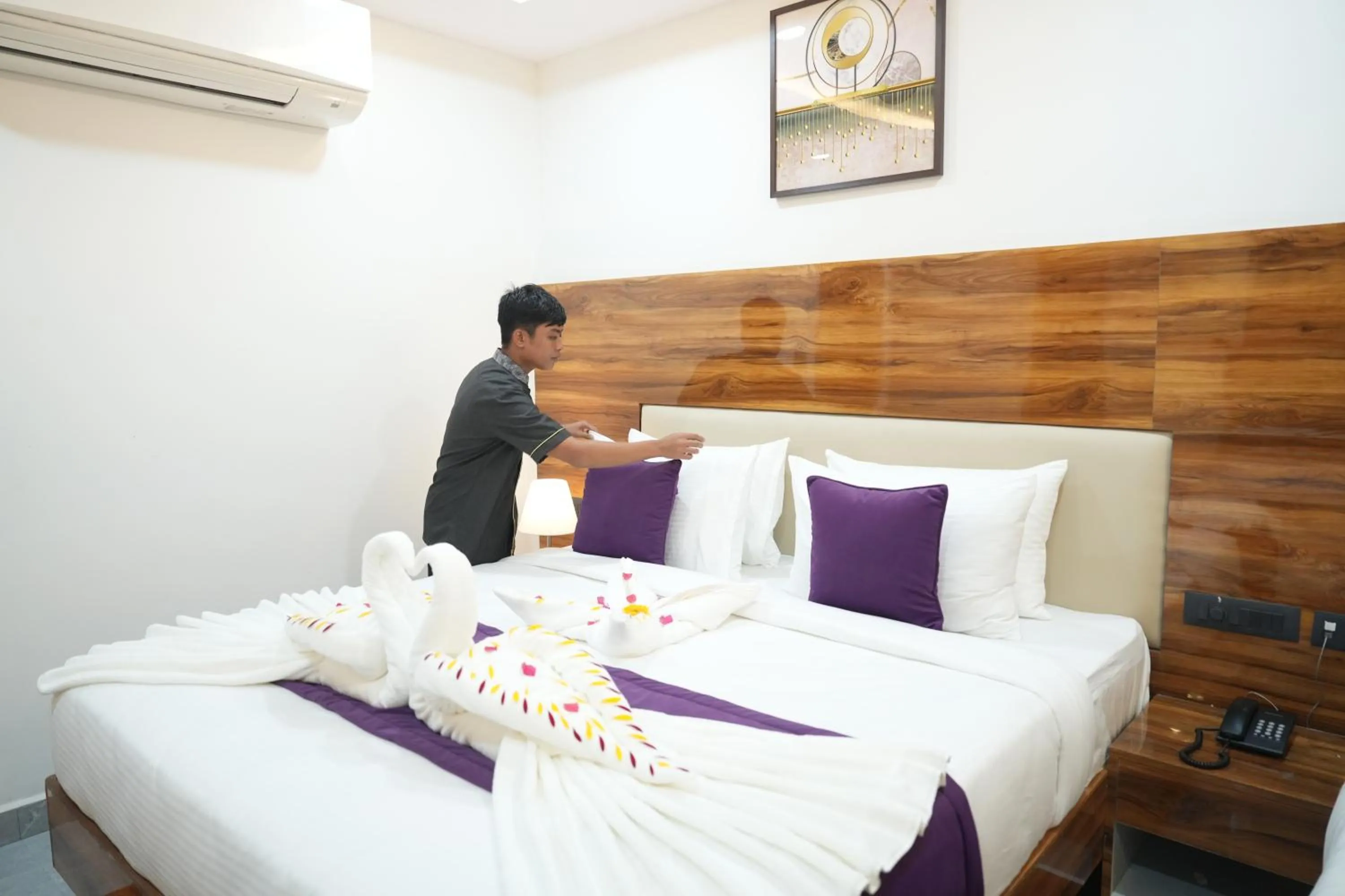 People, Bed in VOVO Boutique Hotel