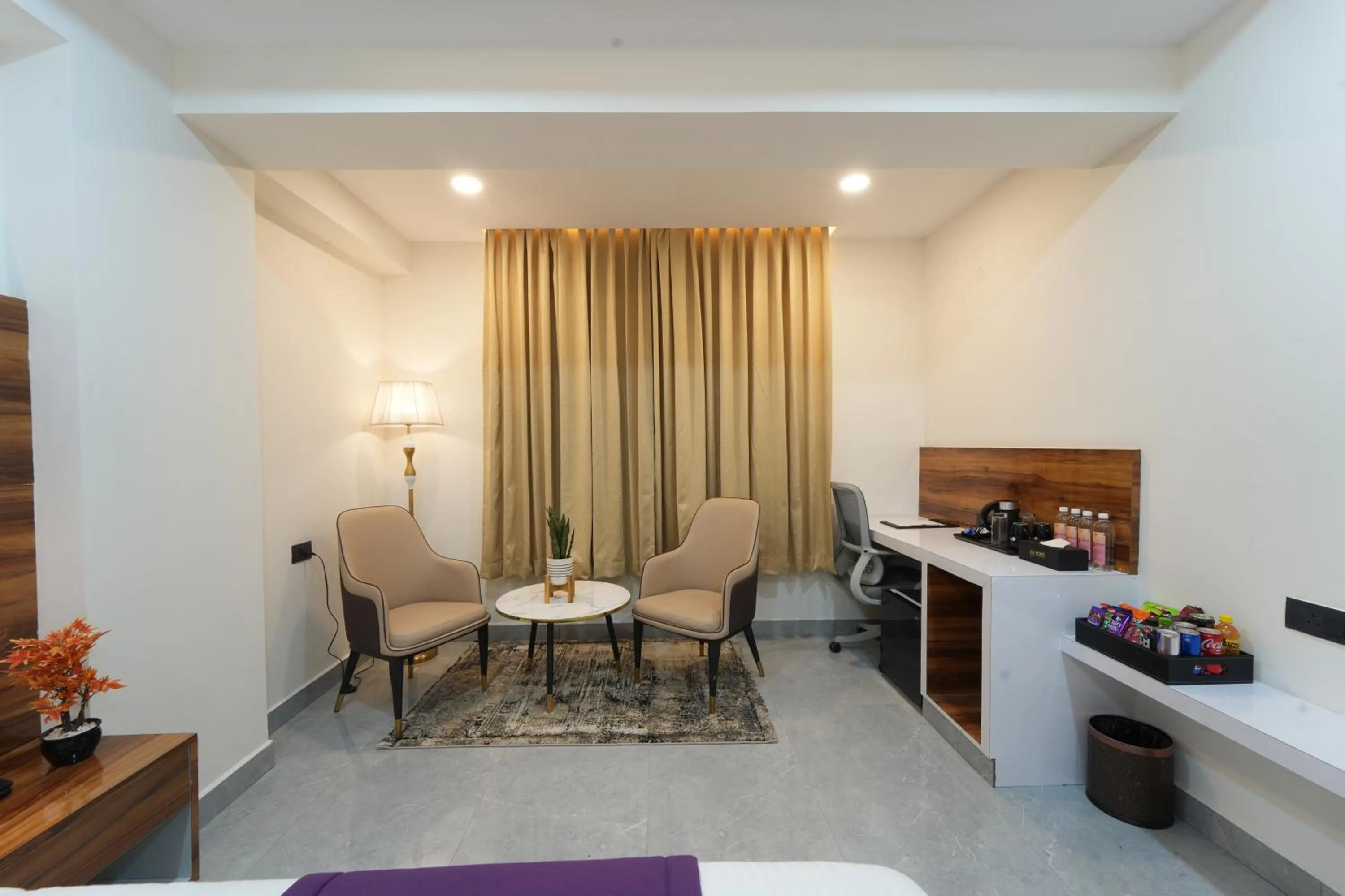 Seating area in VOVO Boutique Hotel