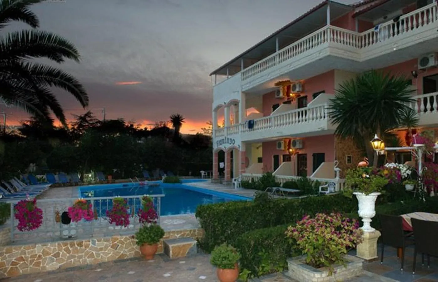 Property building in Flamingo Apartments Moraitika Corfu