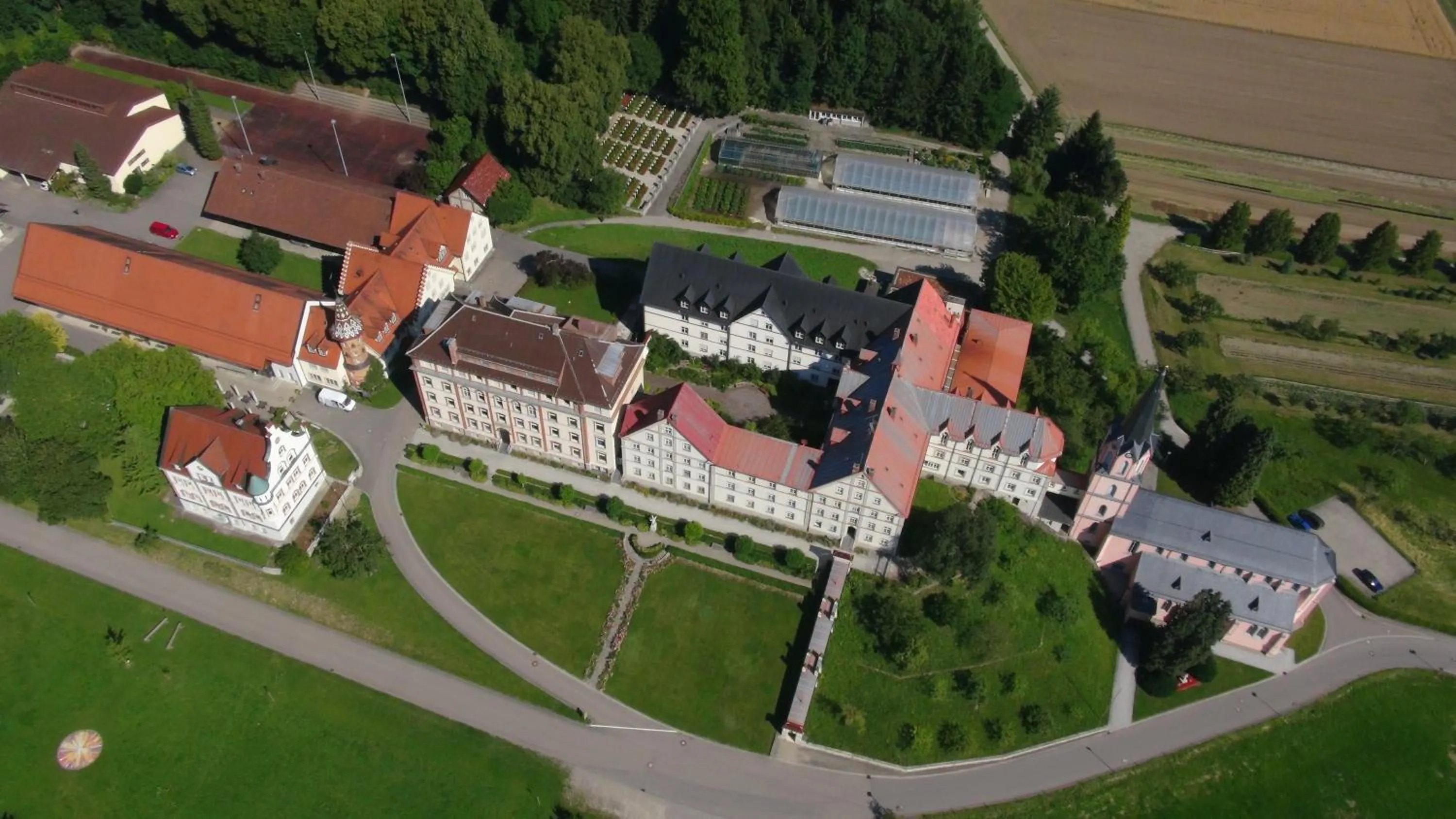 Bird's eye view in Kloster Bonlanden