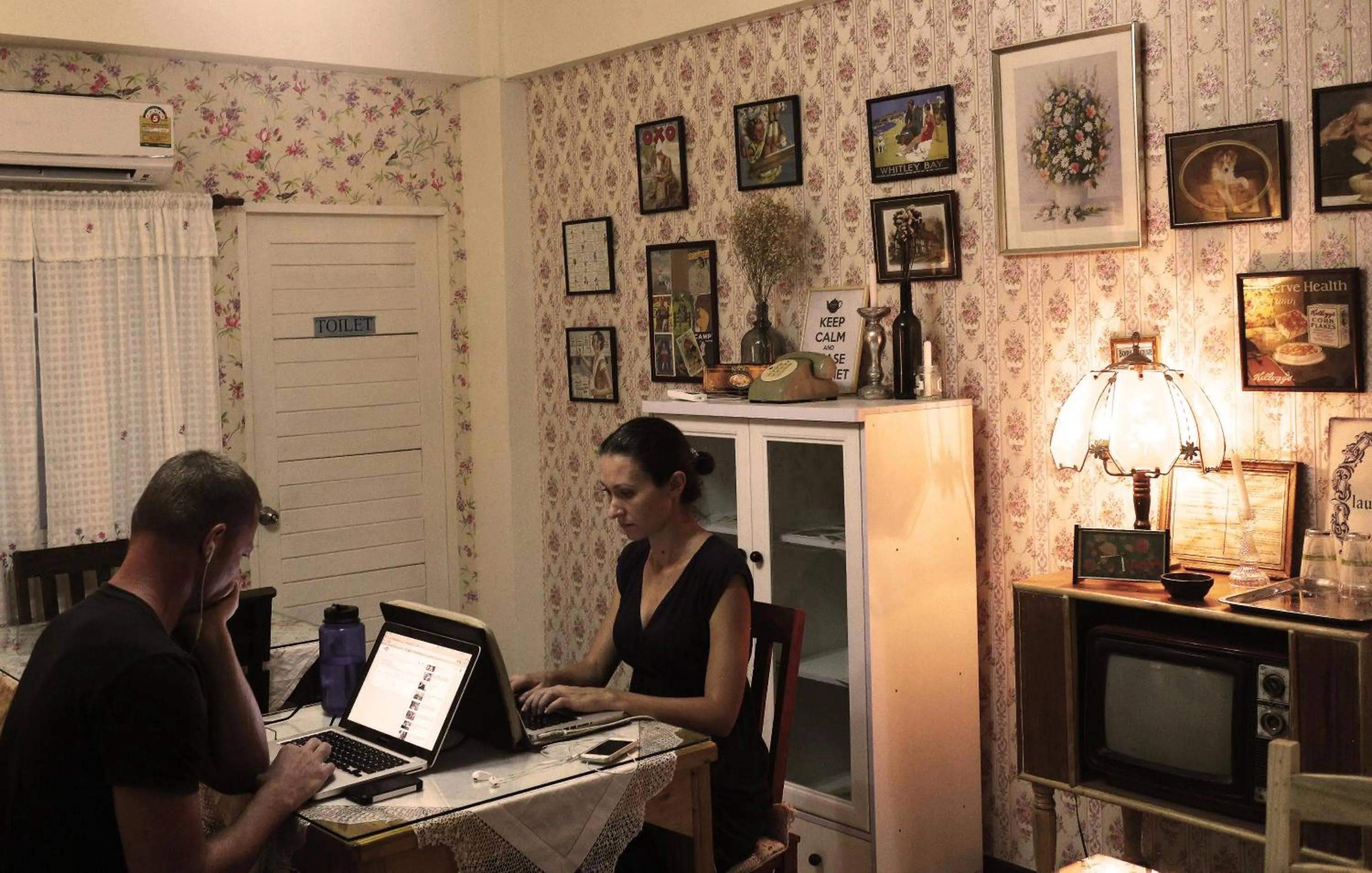 Guests in The London Tearoom