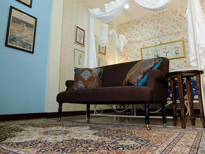 Seating area in The London Tearoom