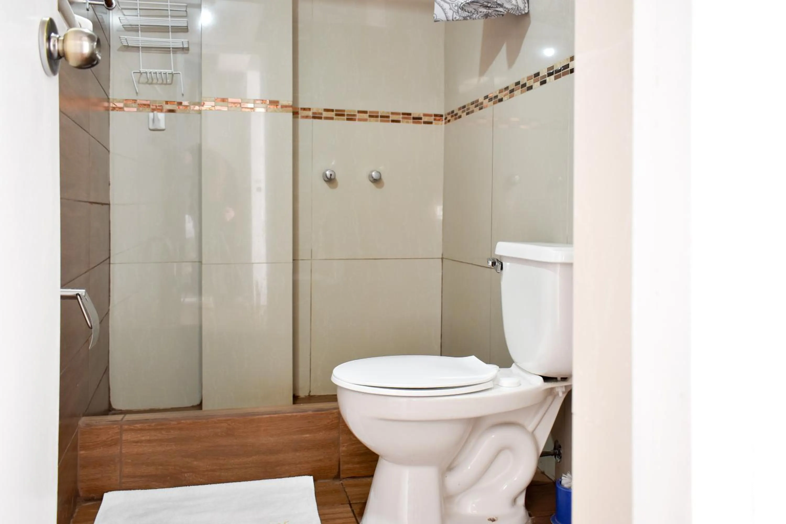 Shower in Apart Hotel El Puma