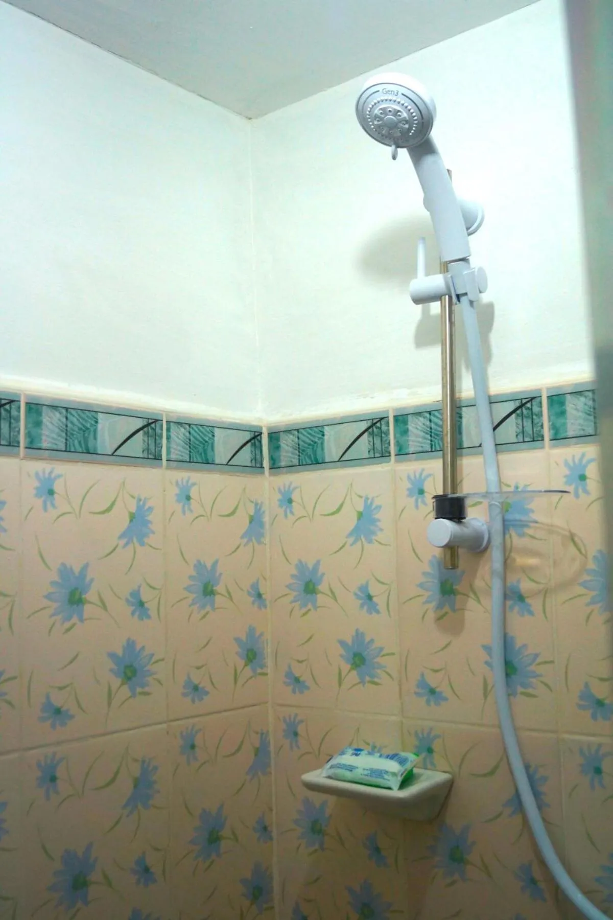 Shower in Madie's Place B&B with Private Pool in Santa Rosa near Enchanted Kingdom