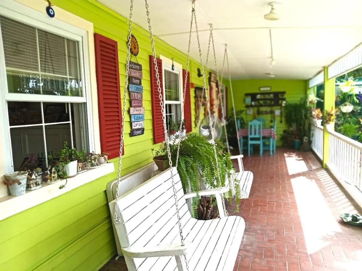 Patio in Madie's Place B&B with Private Pool in Santa Rosa near Enchanted Kingdom