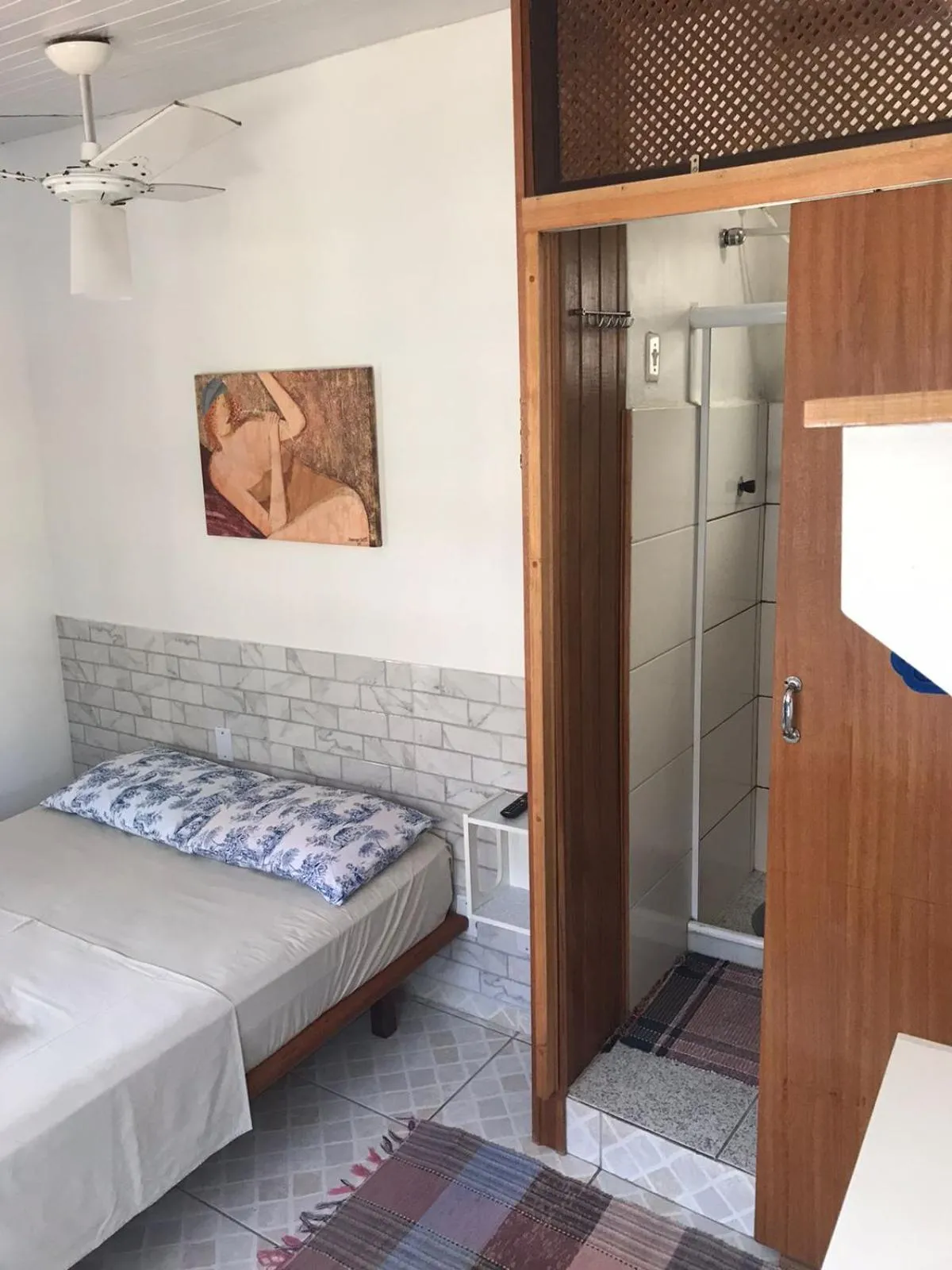 Bathroom, Bed in Canto da Arte - Hospedagem Domiciliar