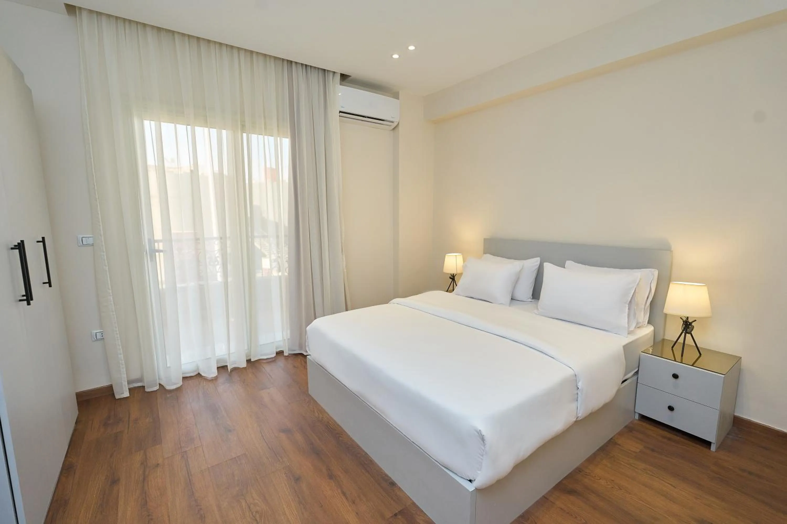 Bed in Settle Inn Banafseg Apartments