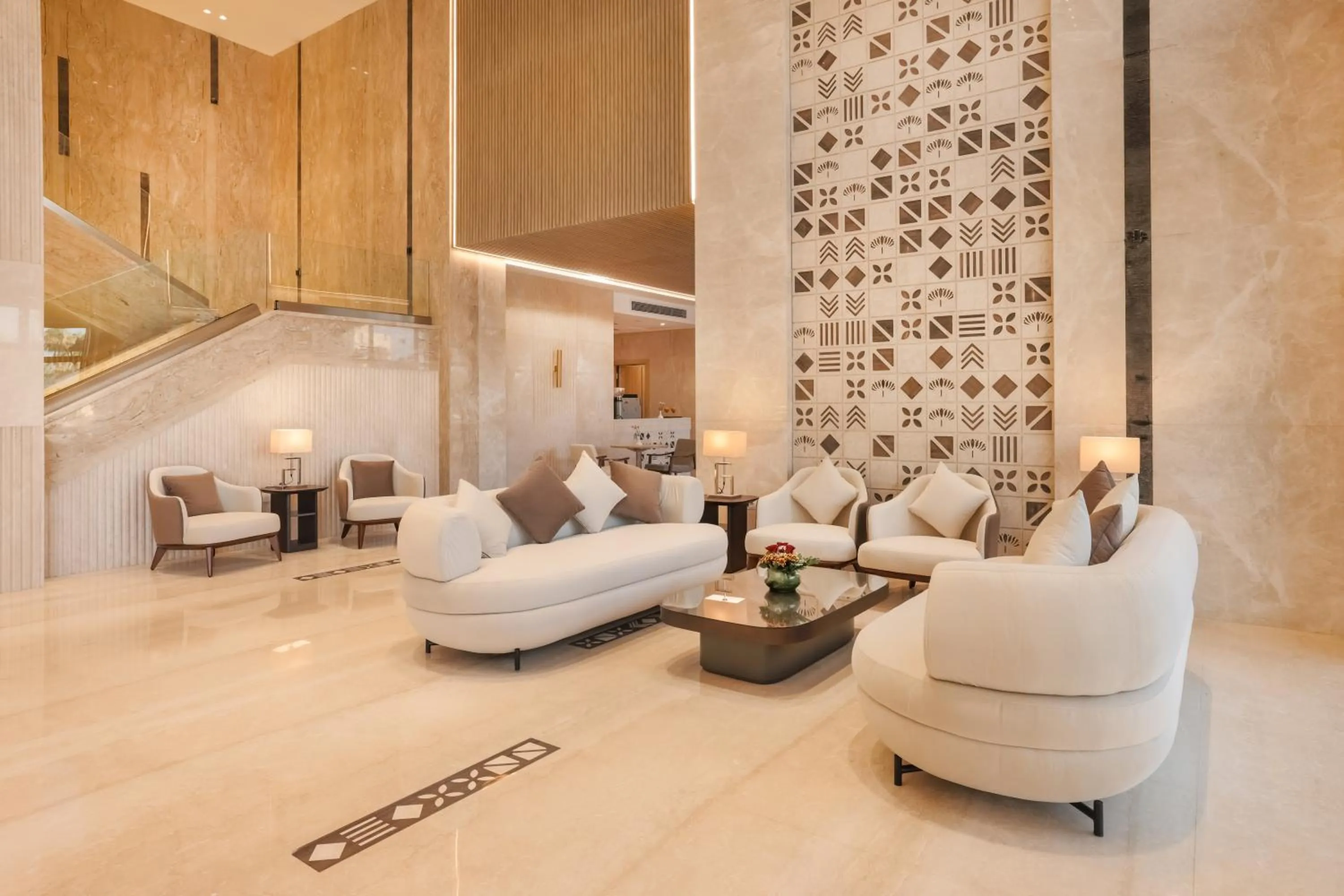 Seating area in Helnan Antoniades Palace Hotel