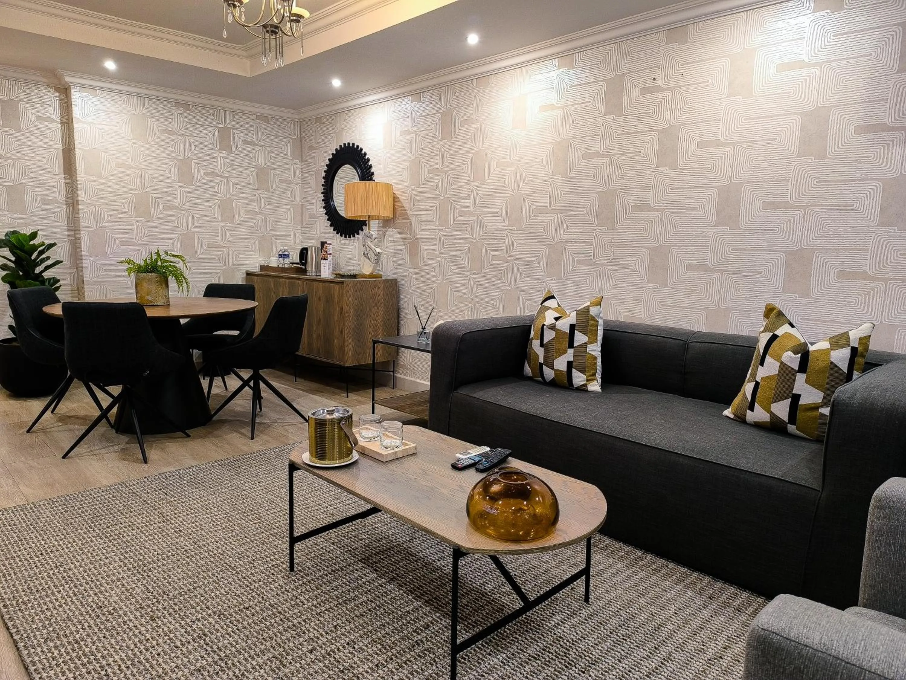 Seating area in Cresta Thapama Hotel