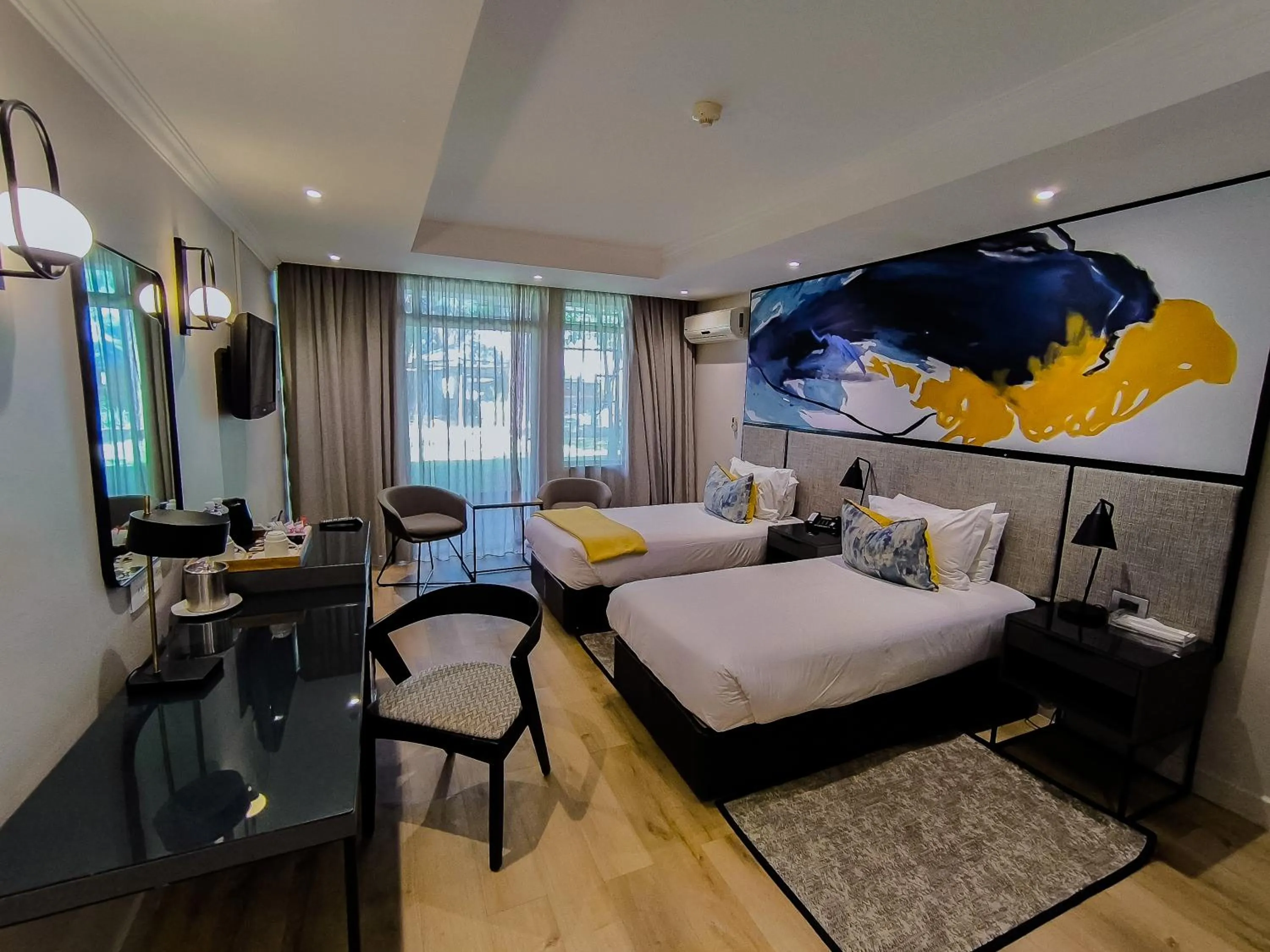 Bed in Cresta Thapama Hotel