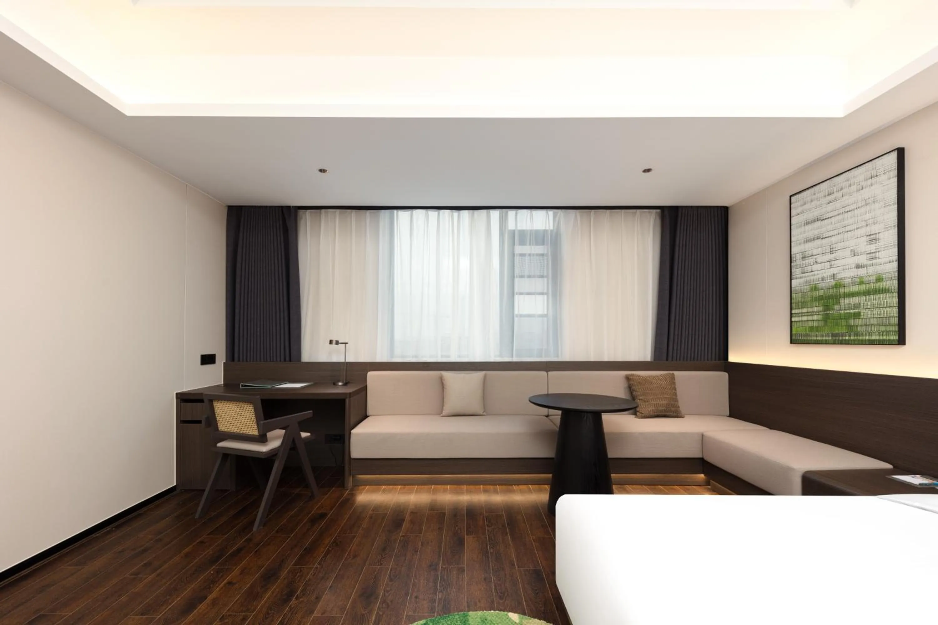 Photo of the whole room, Bed in 上海浦东温德姆花园酒店 Wyndham Garden Shanghai Pudong