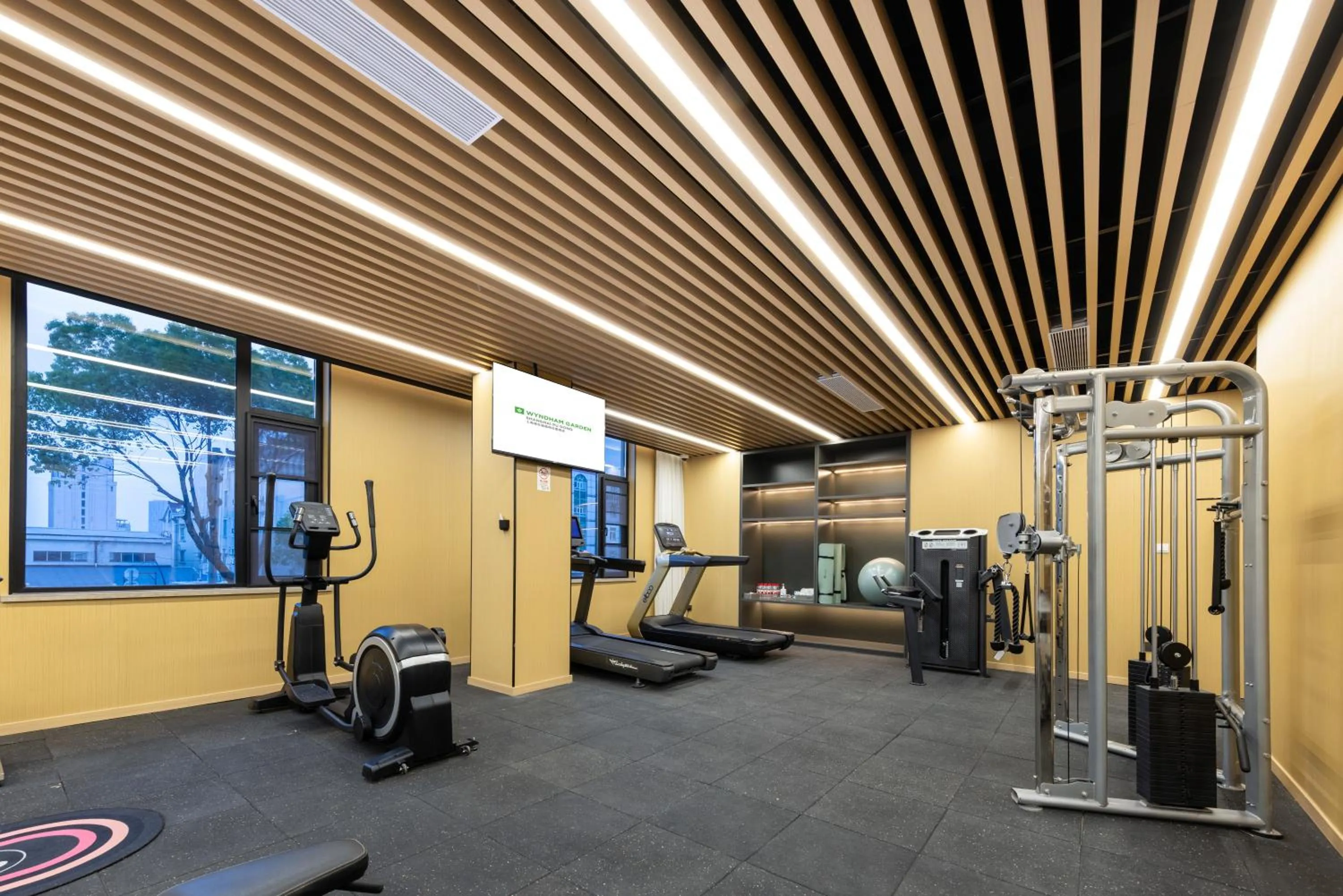 Fitness centre/facilities in 上海浦东温德姆花园酒店 Wyndham Garden Shanghai Pudong