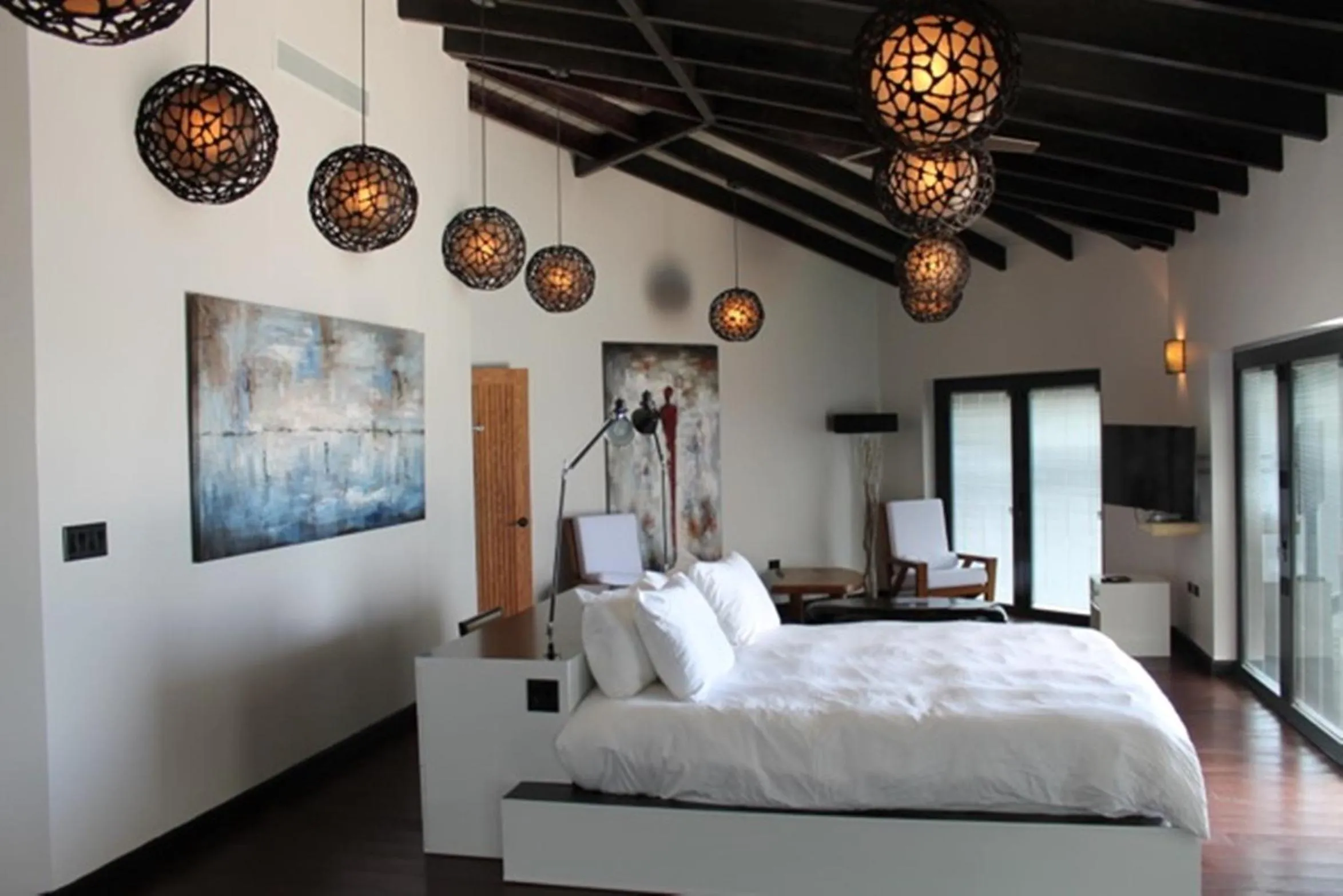 Balcony/Terrace, Bed in Tamarind Hills Resort & Villas