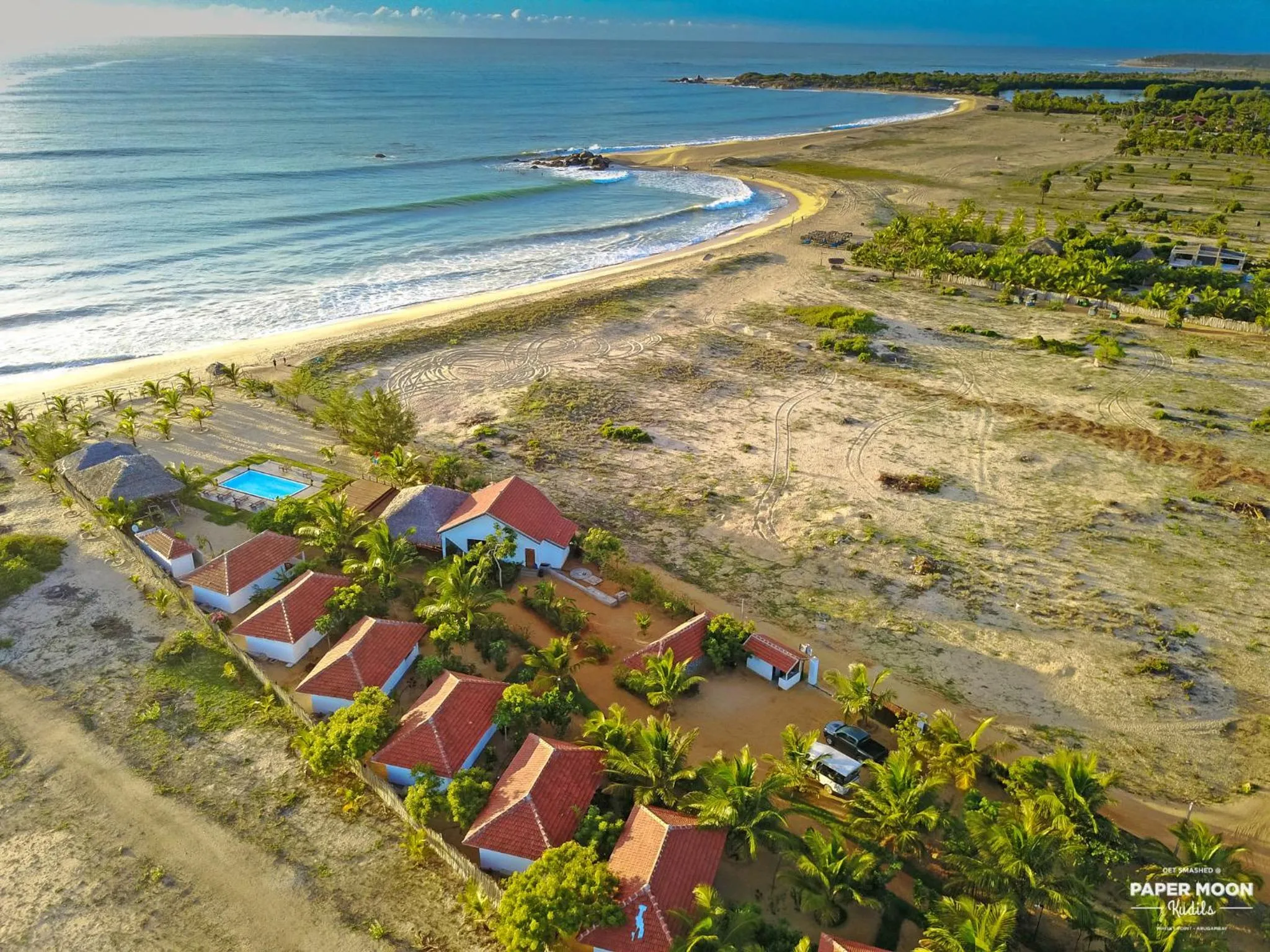 Bird's eye view in Paper Moon Kudils