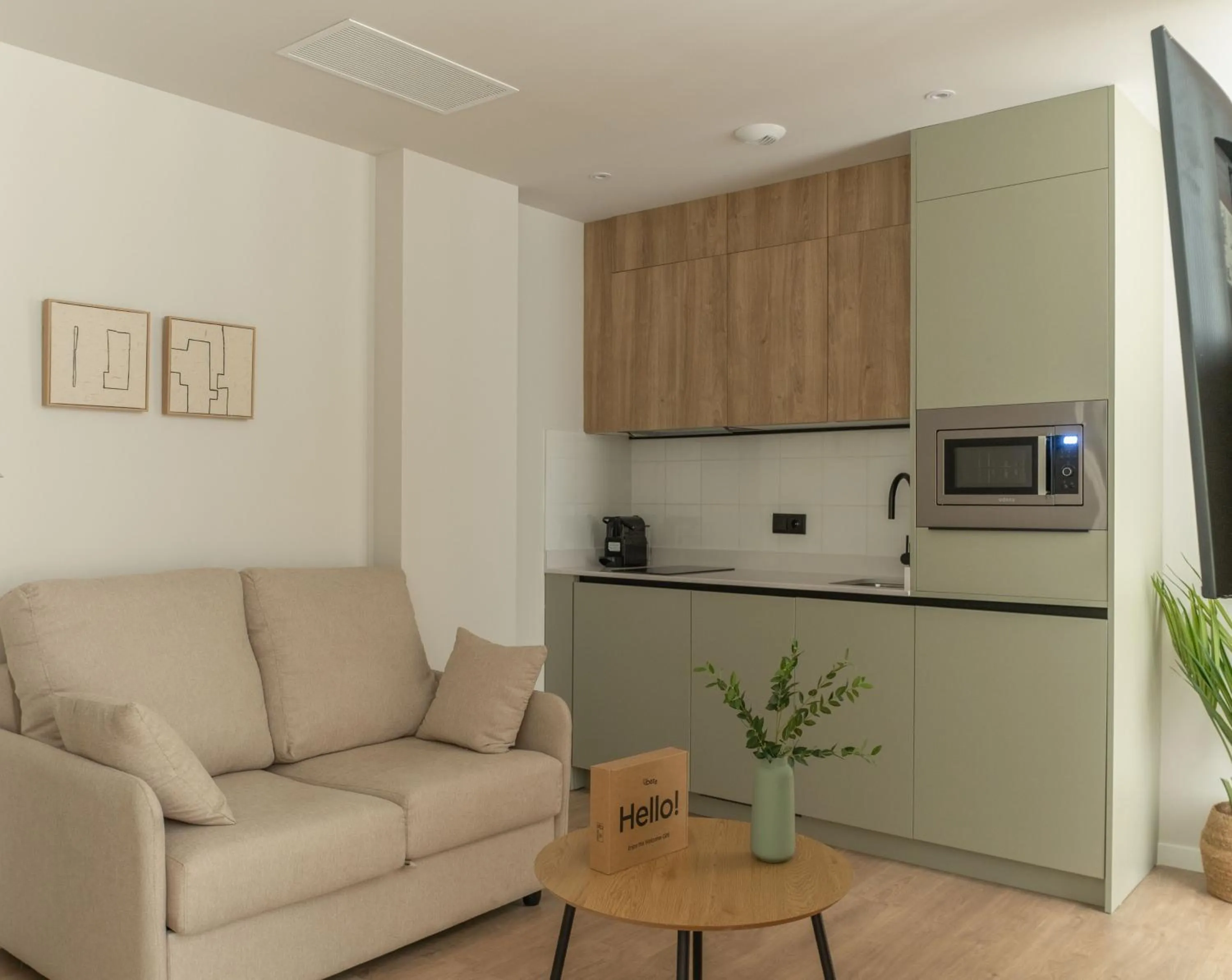 Kitchen or kitchenette in Líbere Pamplona Universidad