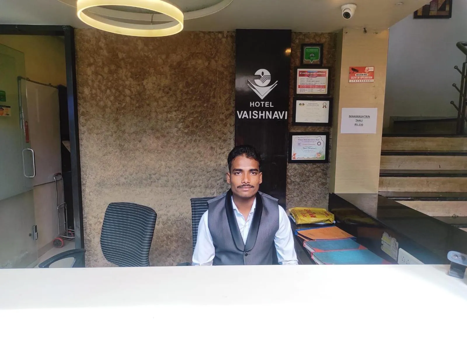 Lobby or reception in Hotel Vaishnavi