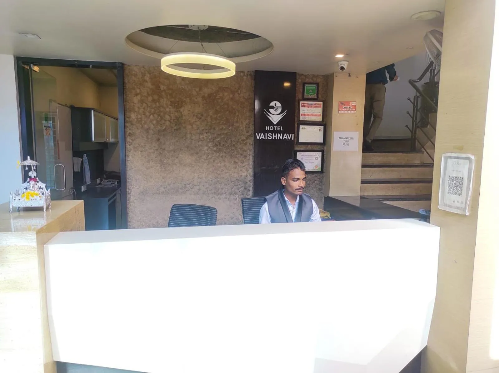 Lobby or reception in Hotel Vaishnavi