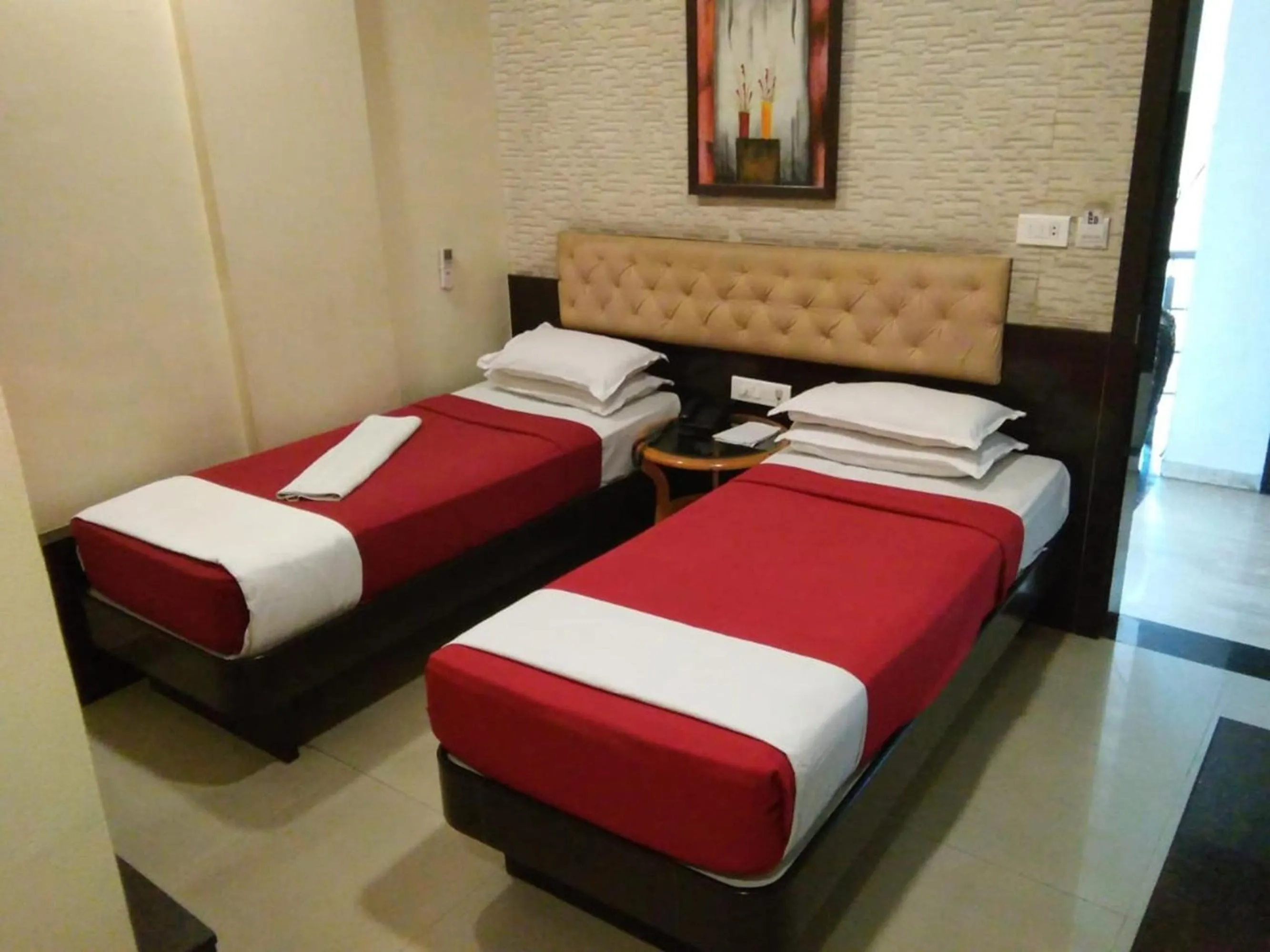 Bed in Hotel Vaishnavi