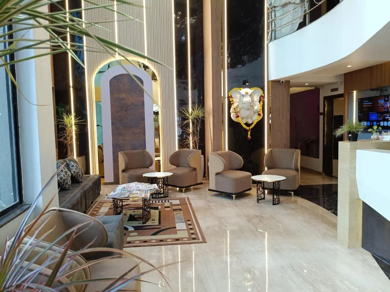 Lobby or reception in Hotel Vaishnavi