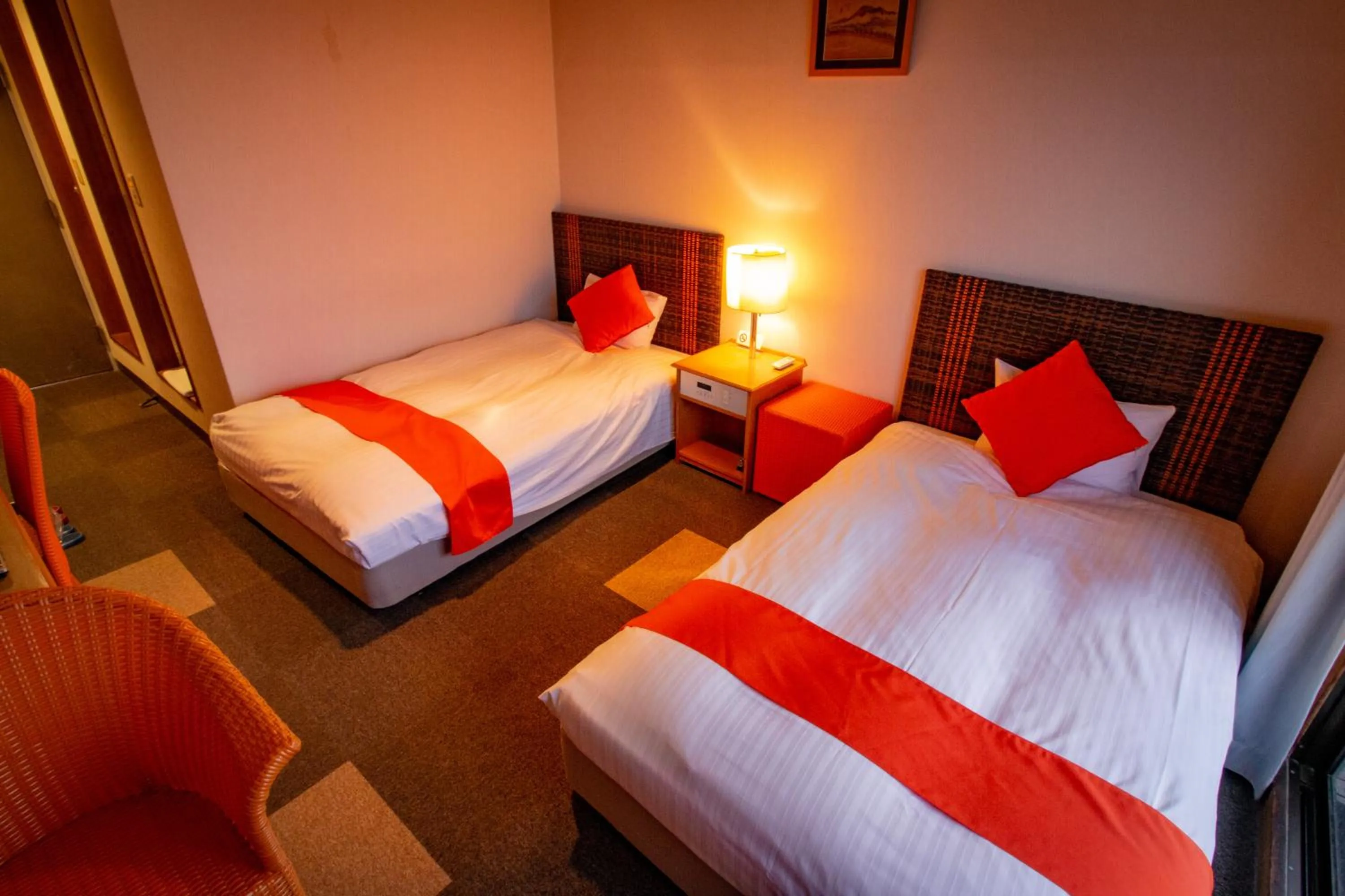 Bed in SPA Inn Shirahama