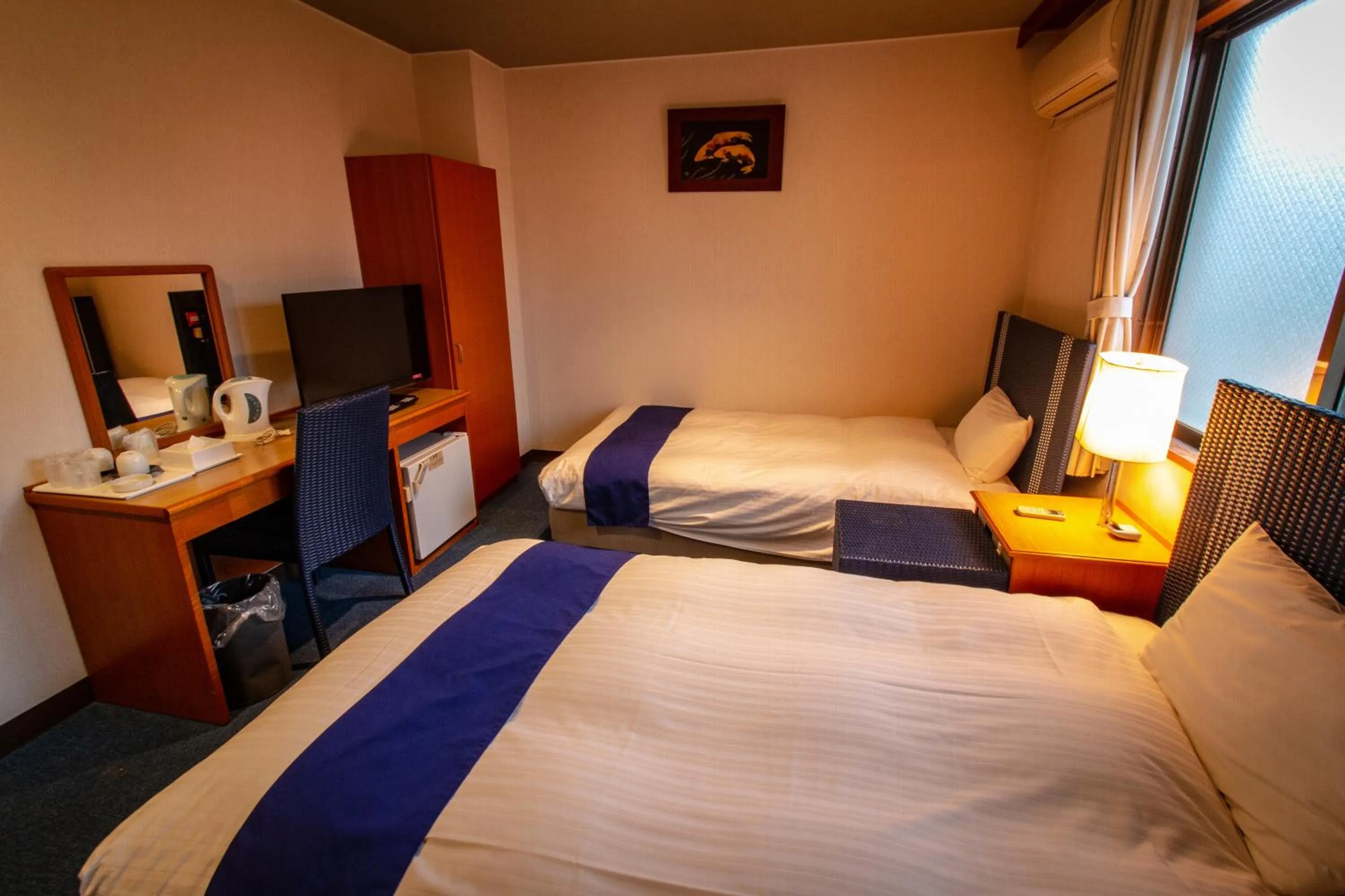 Bed in SPA Inn Shirahama