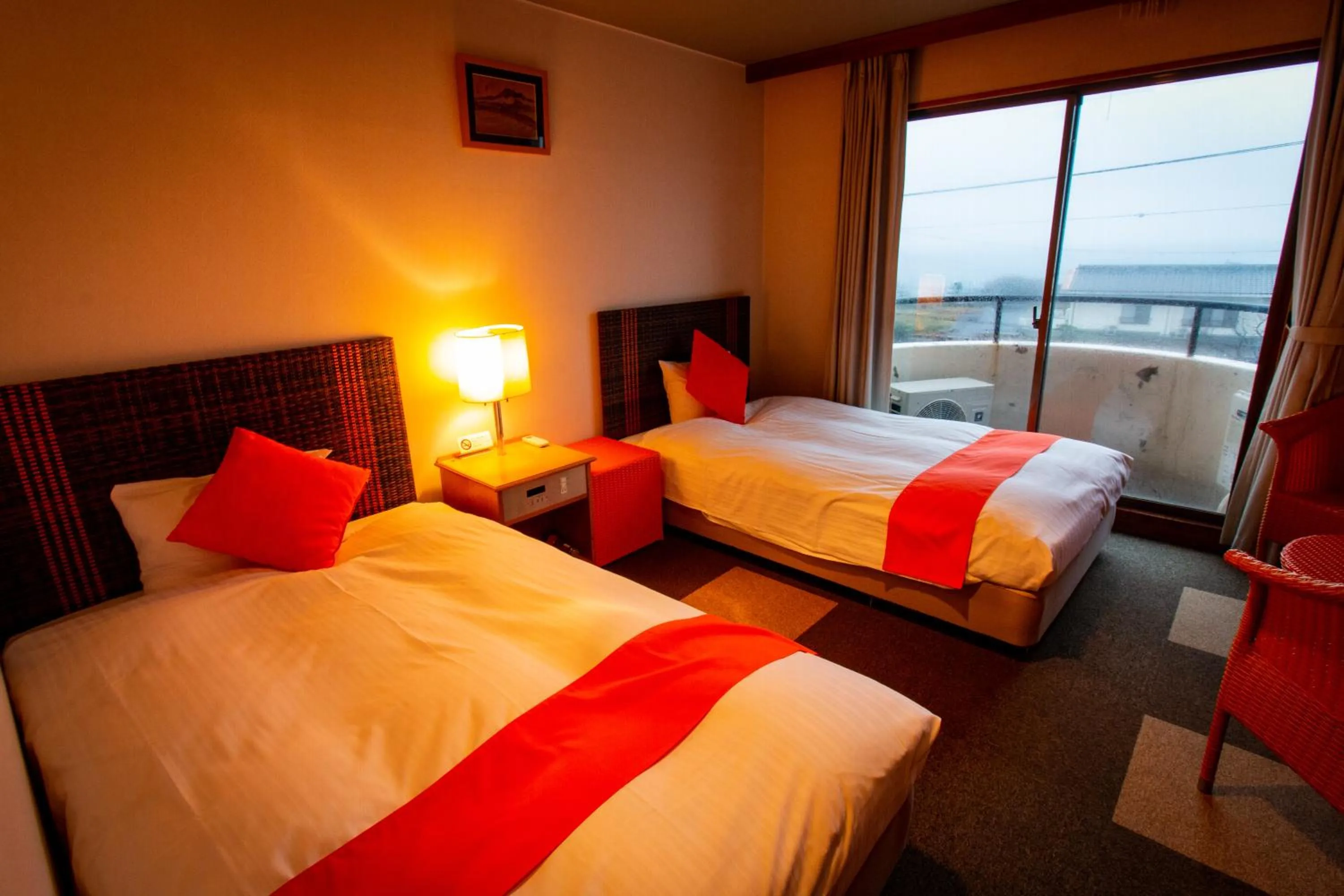 Bed in SPA Inn Shirahama