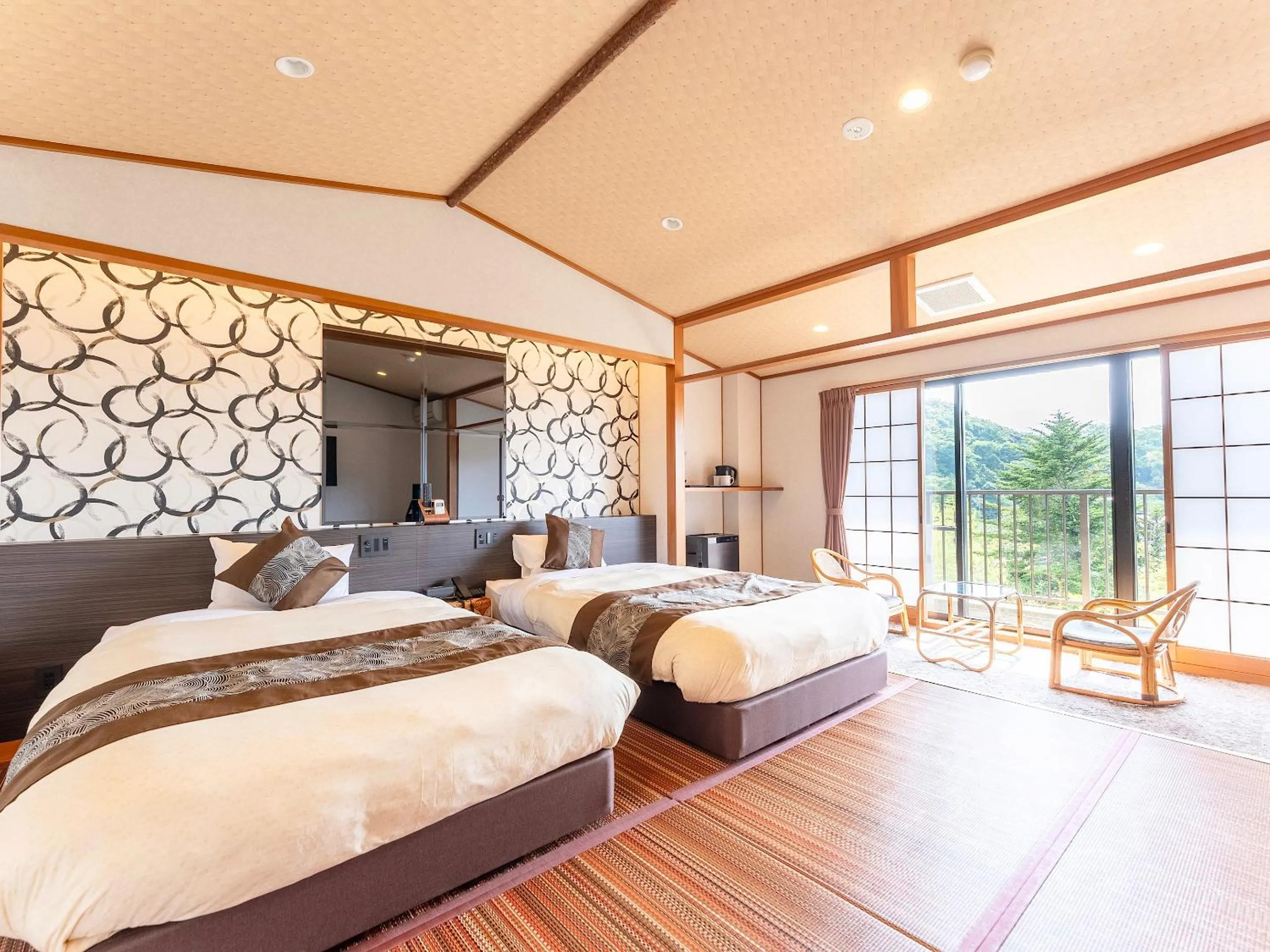 Bed in Livemax Resort Yuhigaura Kitu Onsen