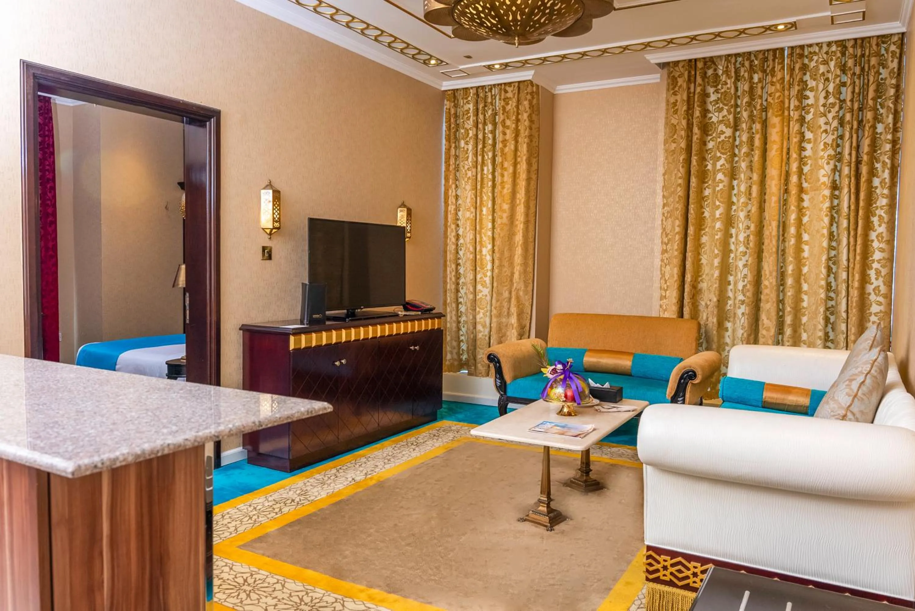 Living room in Saraya Corniche Hotel