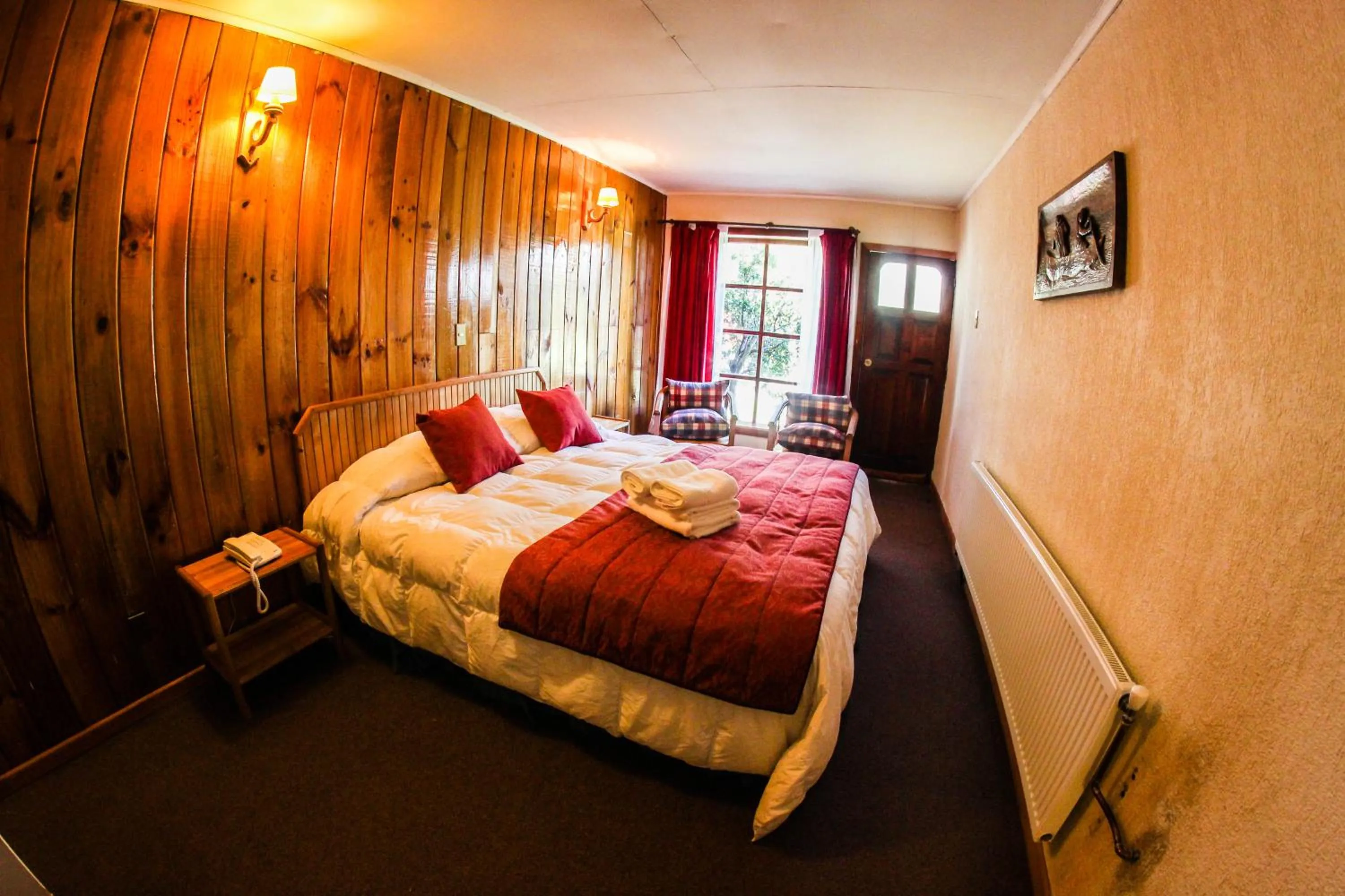 Bed in Hostería Pehoe