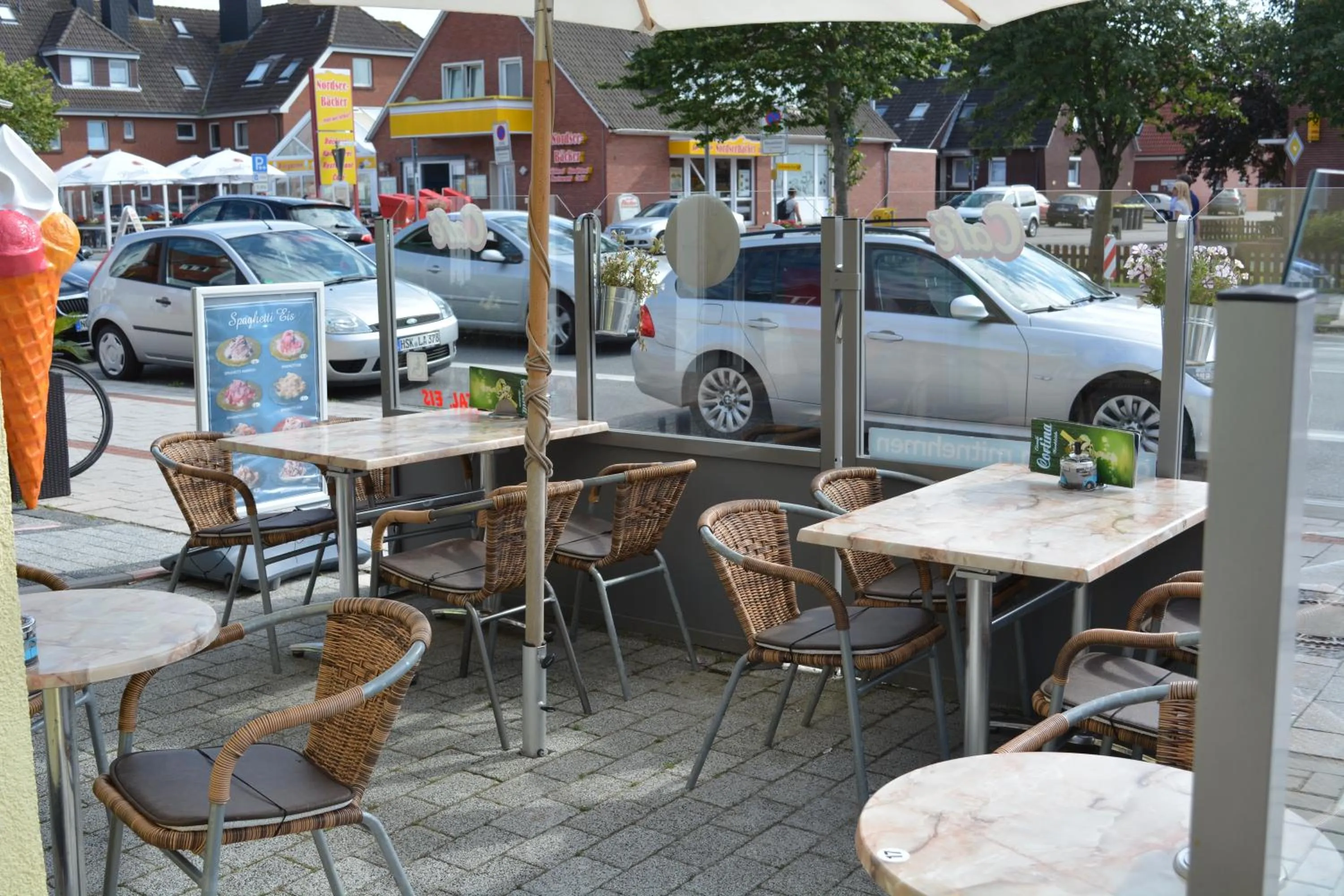 Patio in Hotel Sonne am Meer