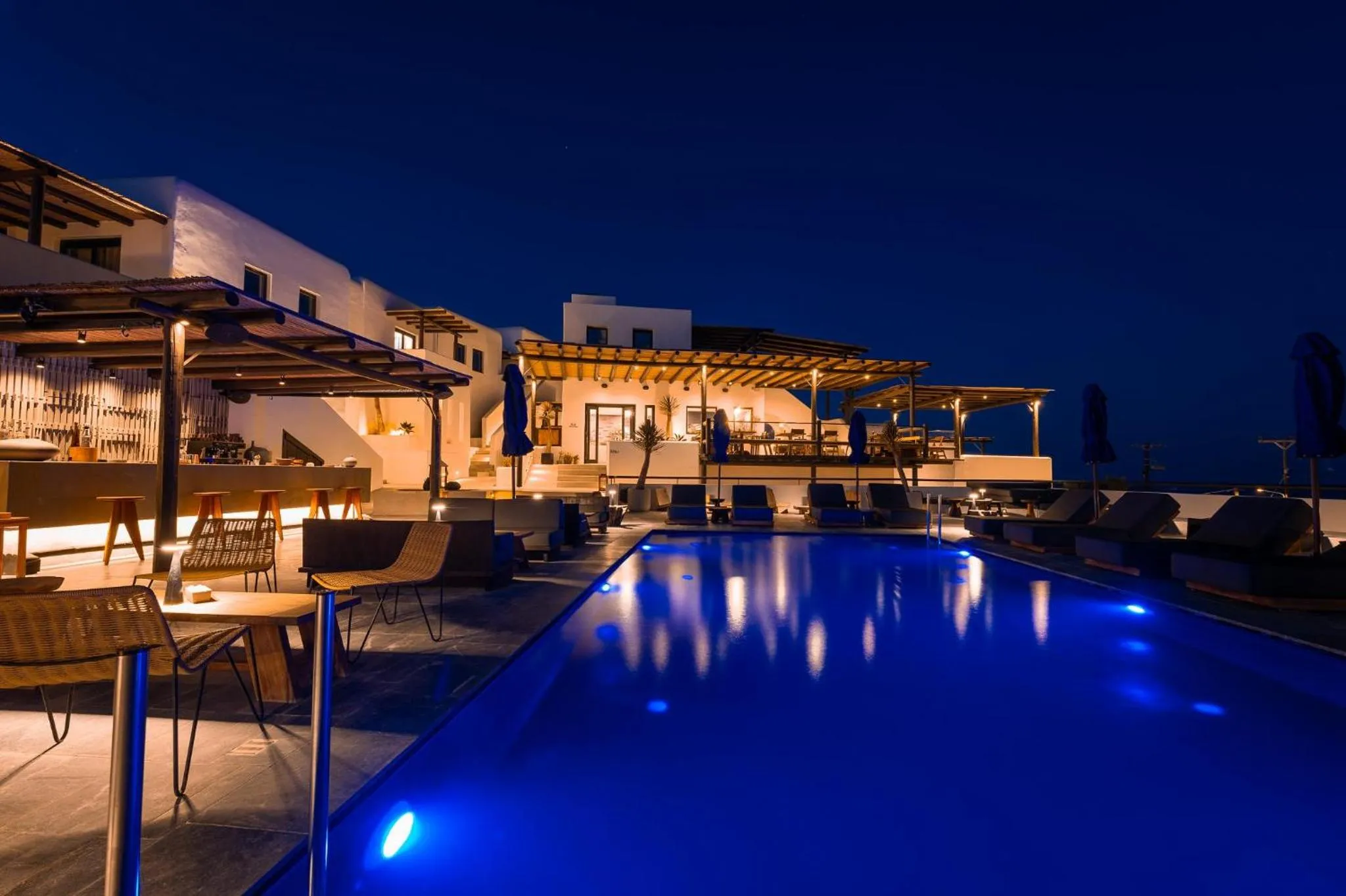 Swimming pool in ananea Mykonos - Adults Only