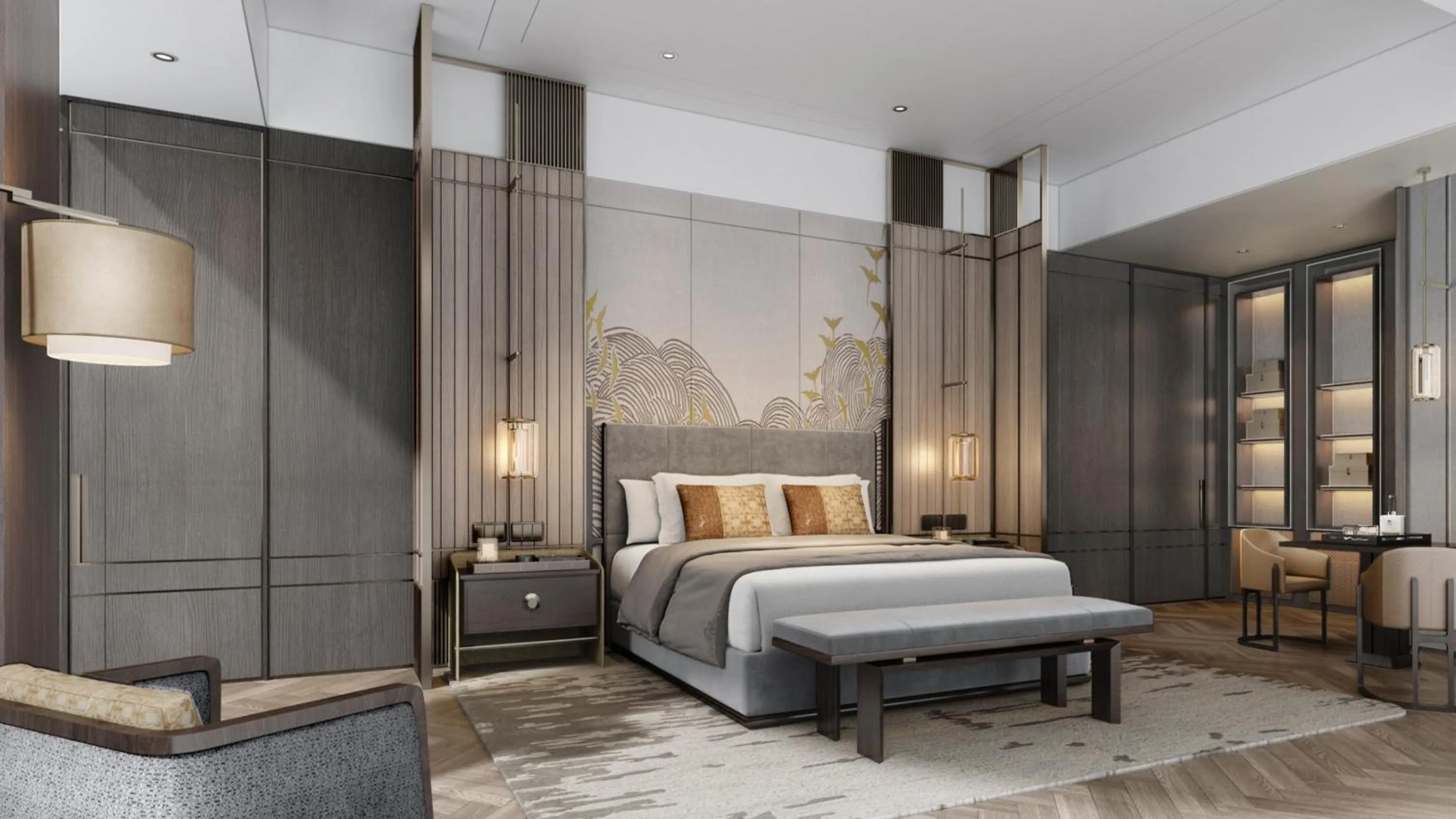 Photo of the whole room, Bed in HUALUXE Beihai Silver Beach Resort by IHG