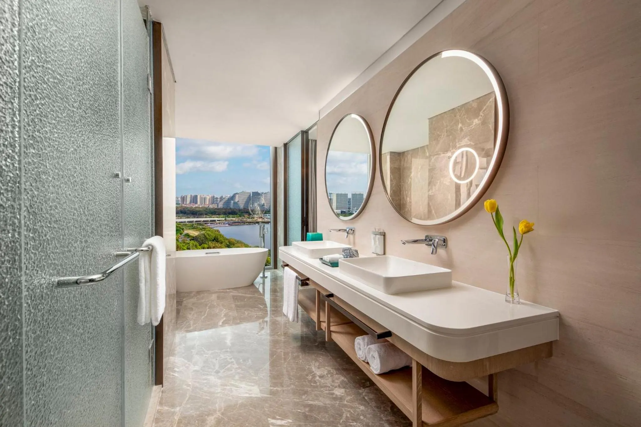 Bathroom in HUALUXE Beihai Silver Beach Resort by IHG