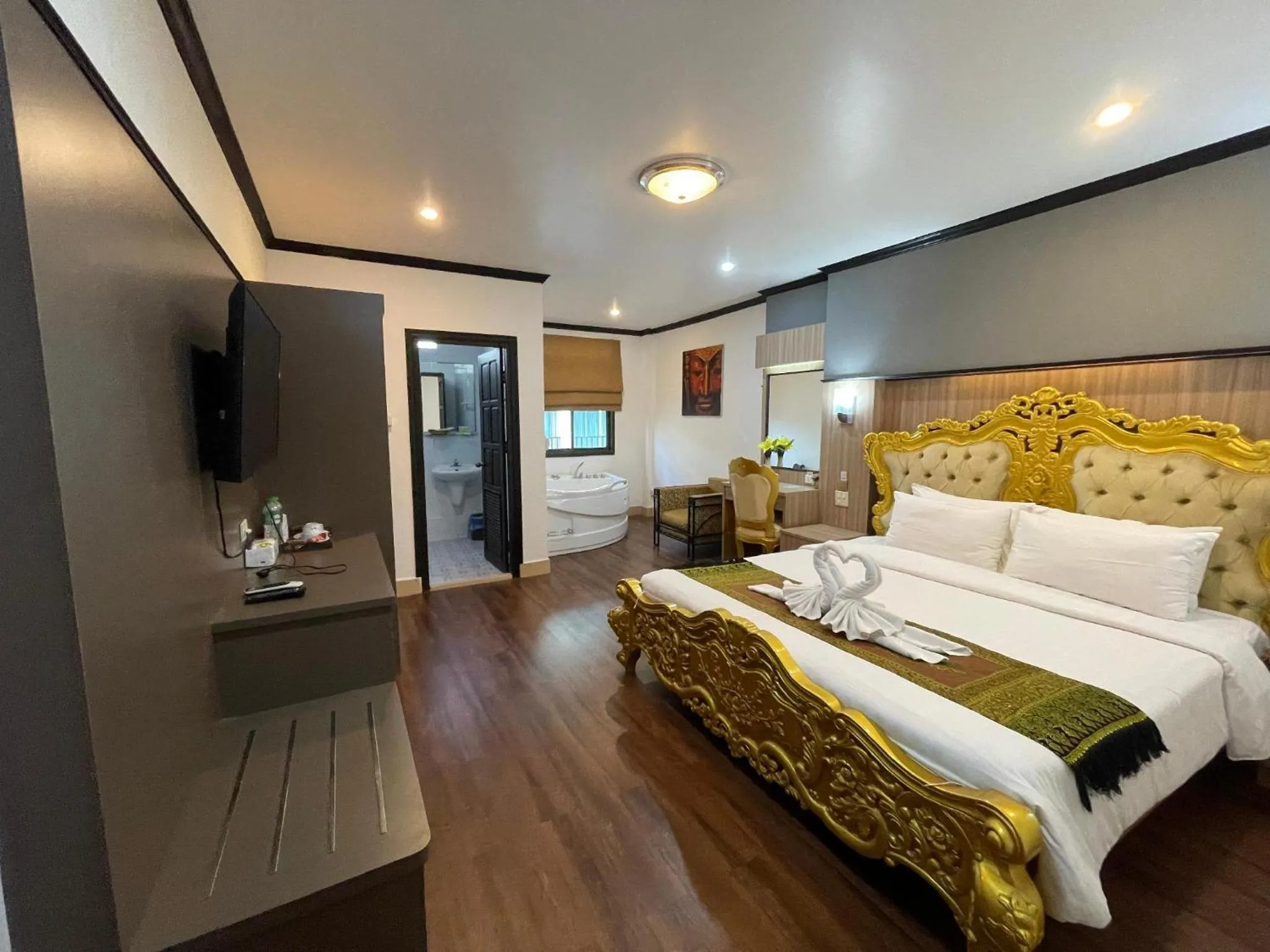 Bed in Lucky city hotel