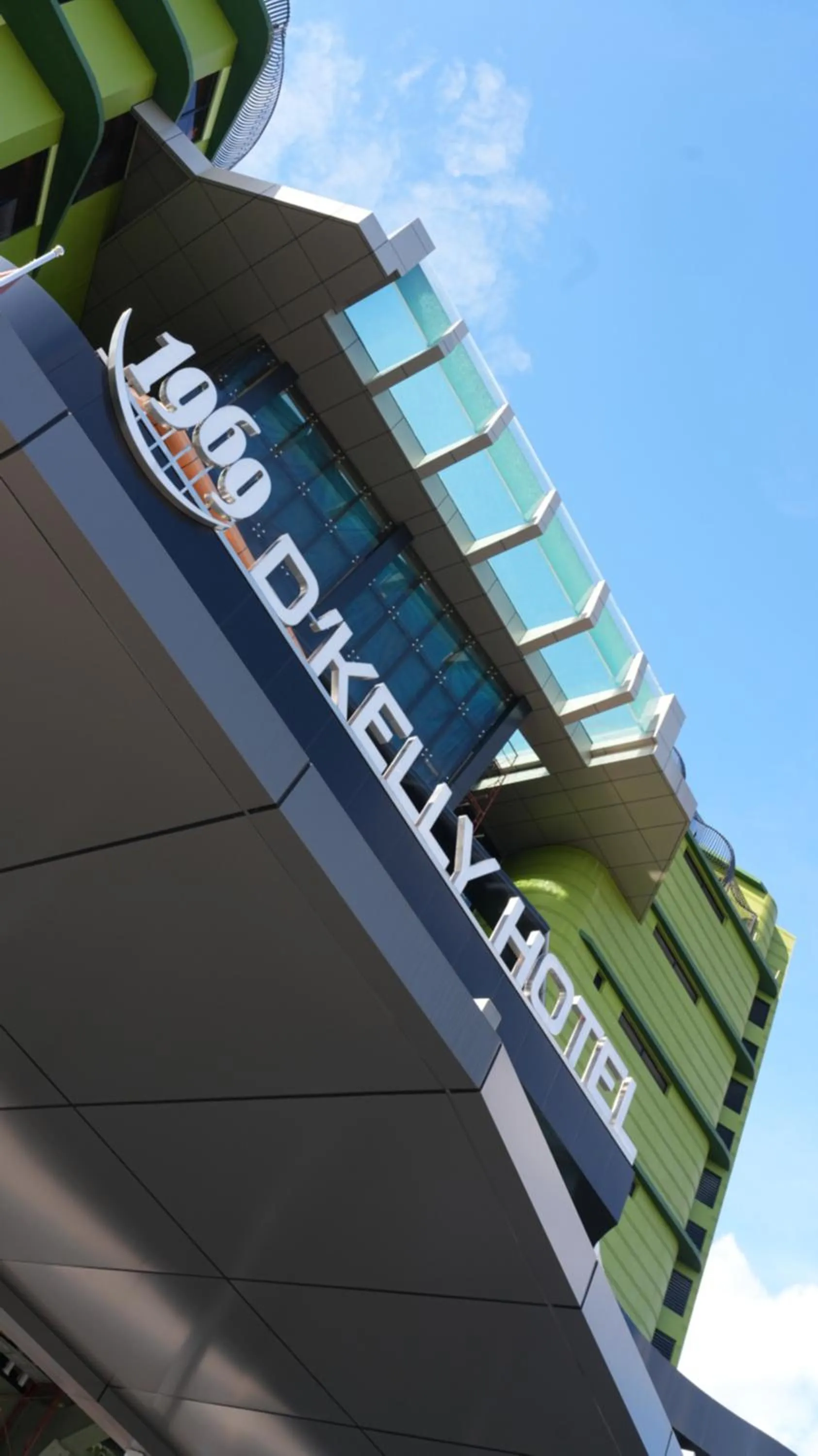 Property logo or sign in 1969 D'Kelly Hotel