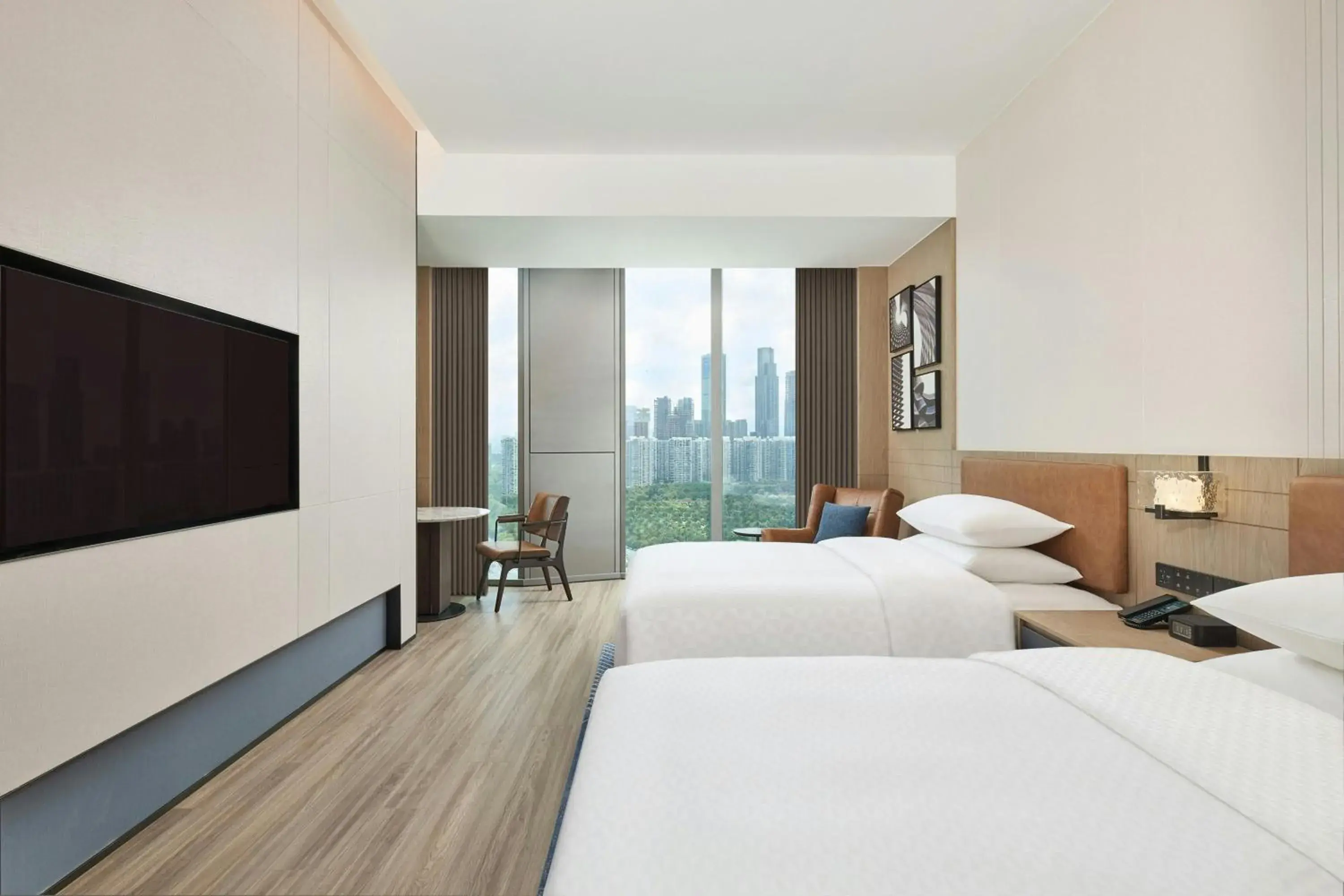 Superior Double Room with Two Double Beds and City View - Mid Floor in Four Points by Sheraton Shenzhen Bay Superior Double Room with Two Double Beds and City View - Mid Floor in Four Points by Sheraton Shenzhen Bay