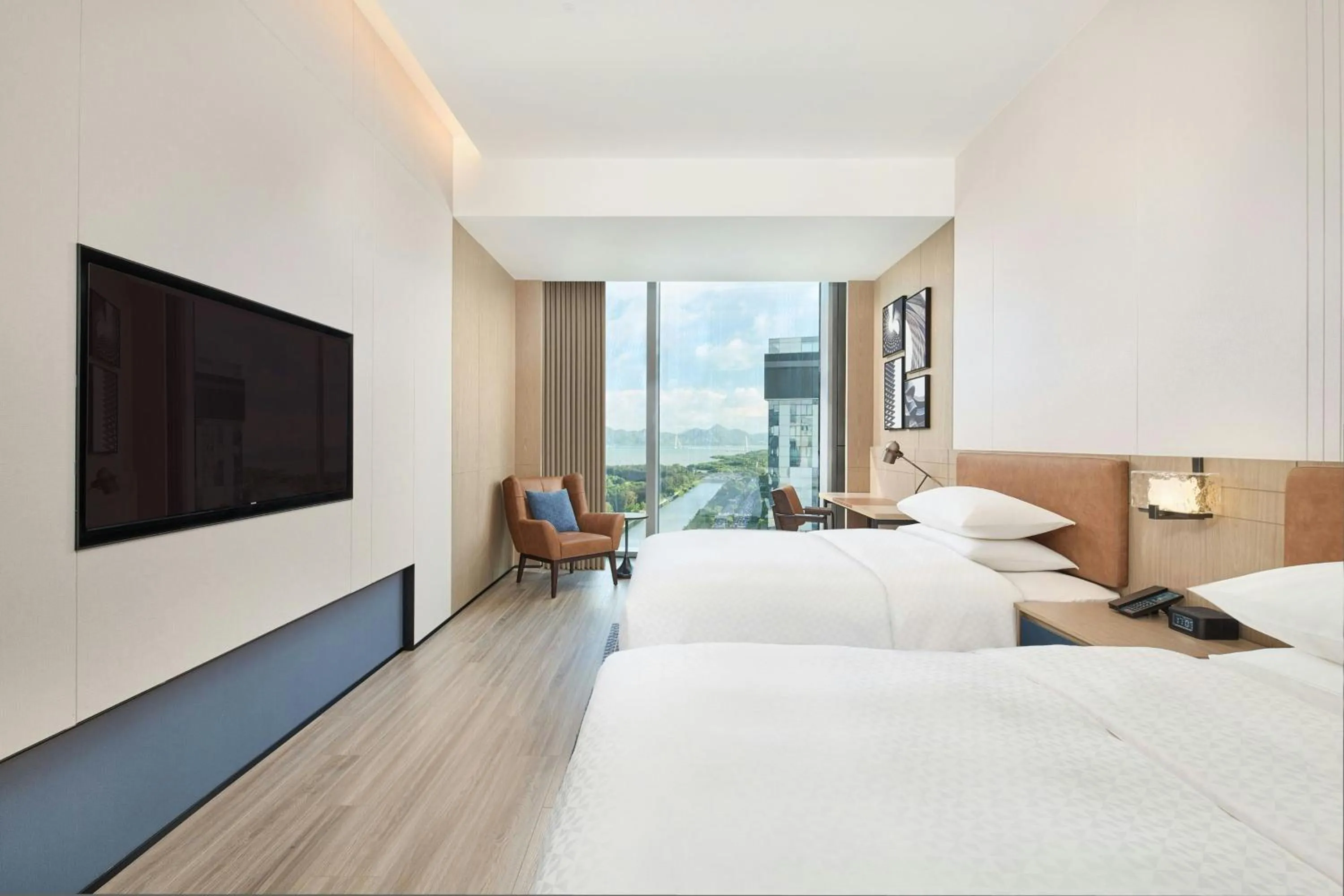 Double Room with Two Double Beds and Bay View in Four Points by Sheraton Shenzhen Bay