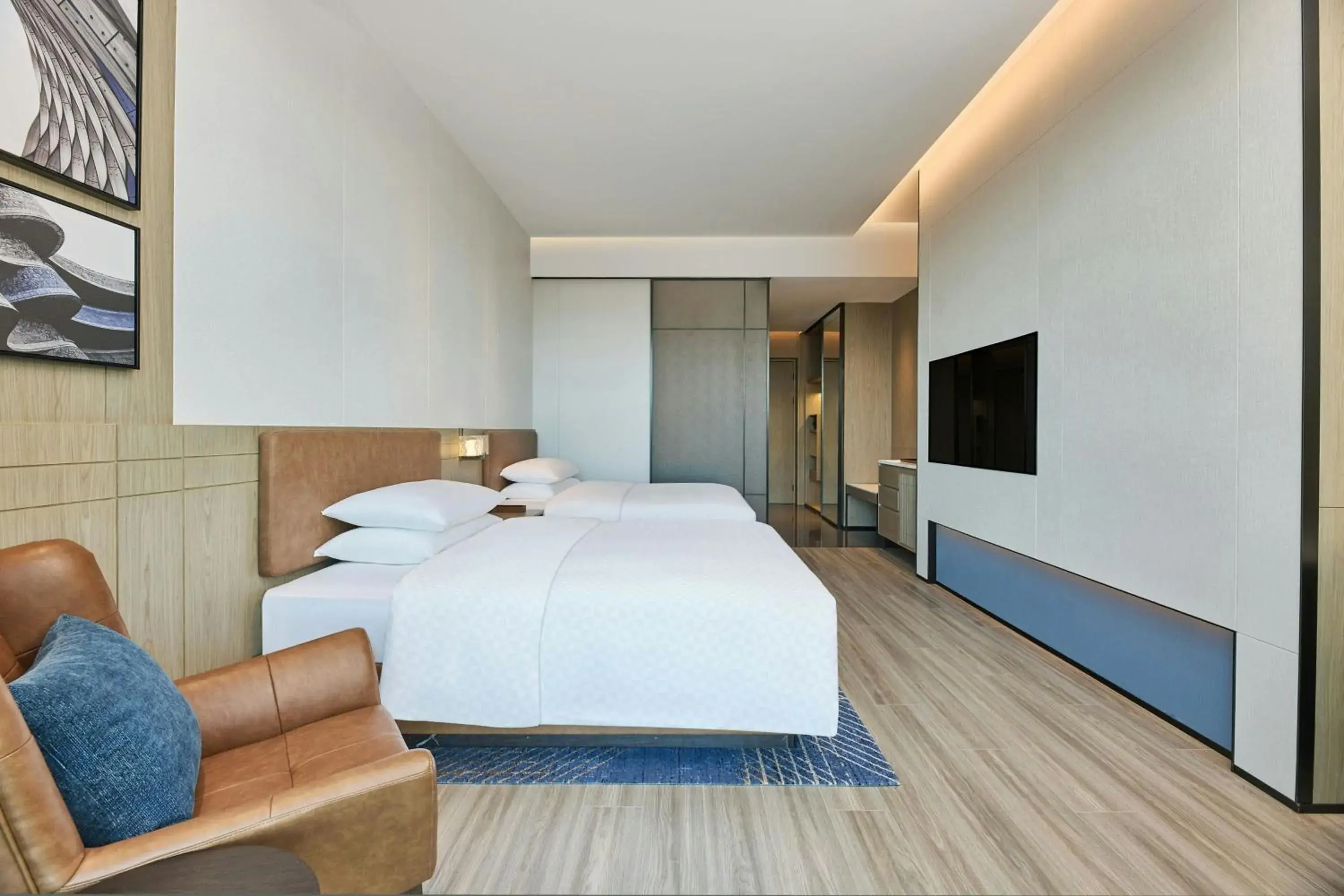 Double Room with Two Double Beds and Bay View in Four Points by Sheraton Shenzhen Bay Double Room with Two Double Beds and Bay View in Four Points by Sheraton Shenzhen Bay