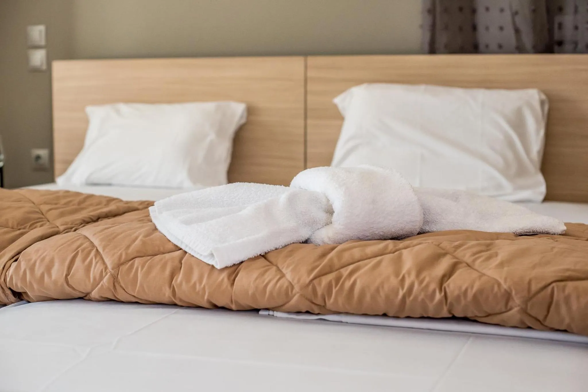 Bed in Golden Sun Villas