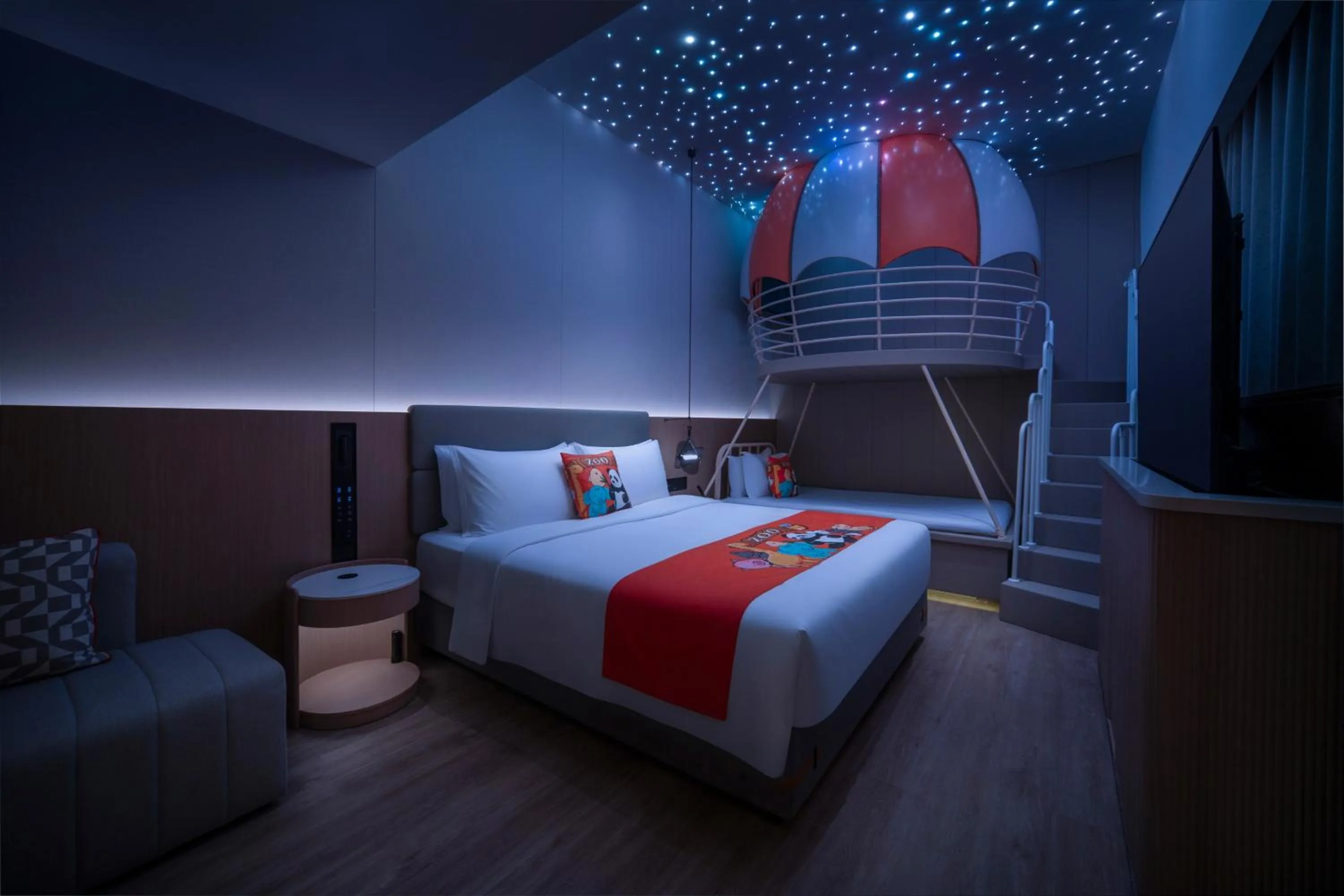 Decorative detail, Bed in Holiday Inn Express Shanghai on The Bund by IHG