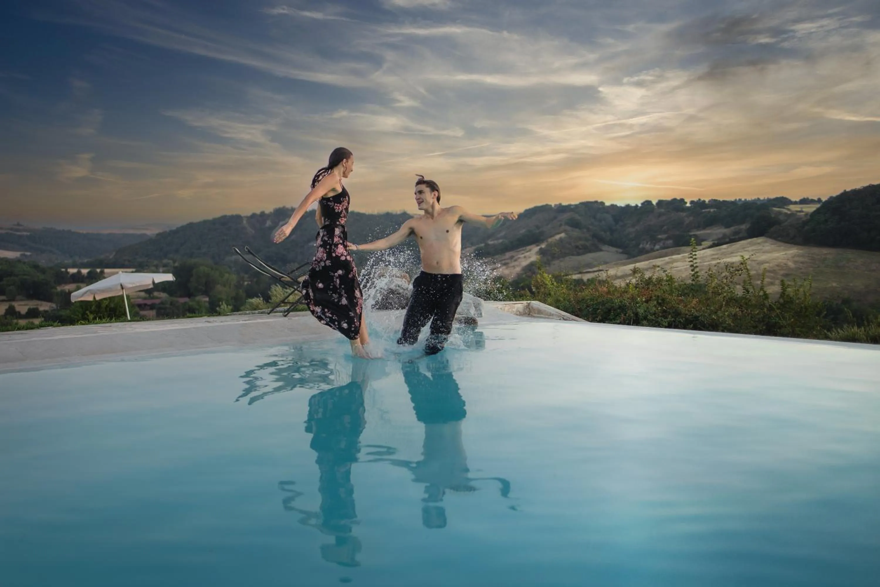 Natural landscape in Borgo Laticastelli