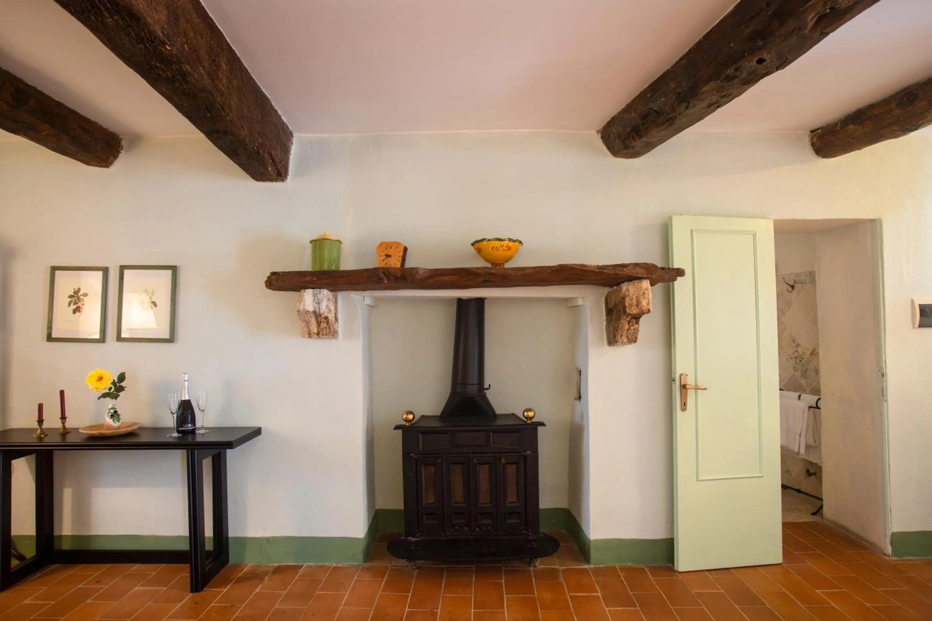 Living room in Borgo Laticastelli