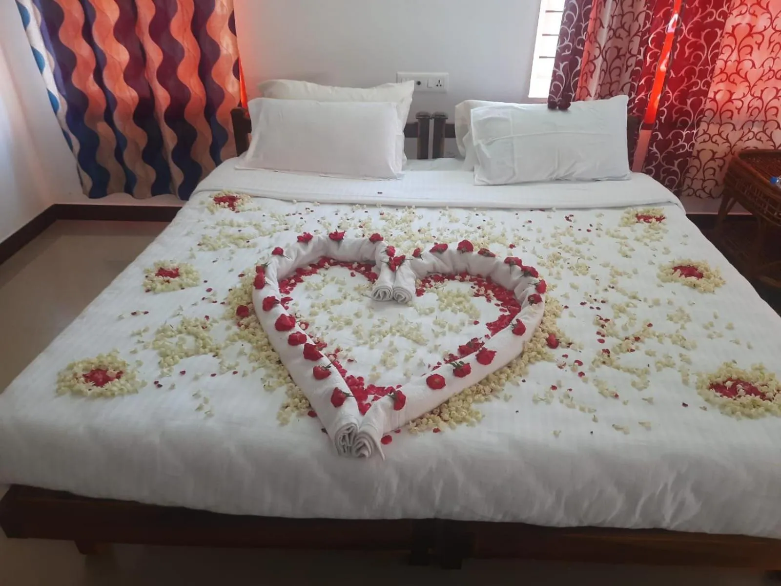 Bed in Quadriya Palace