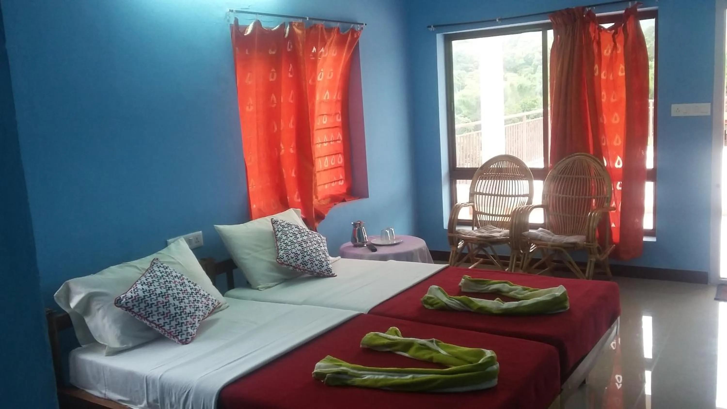 Bed in Quadriya Palace