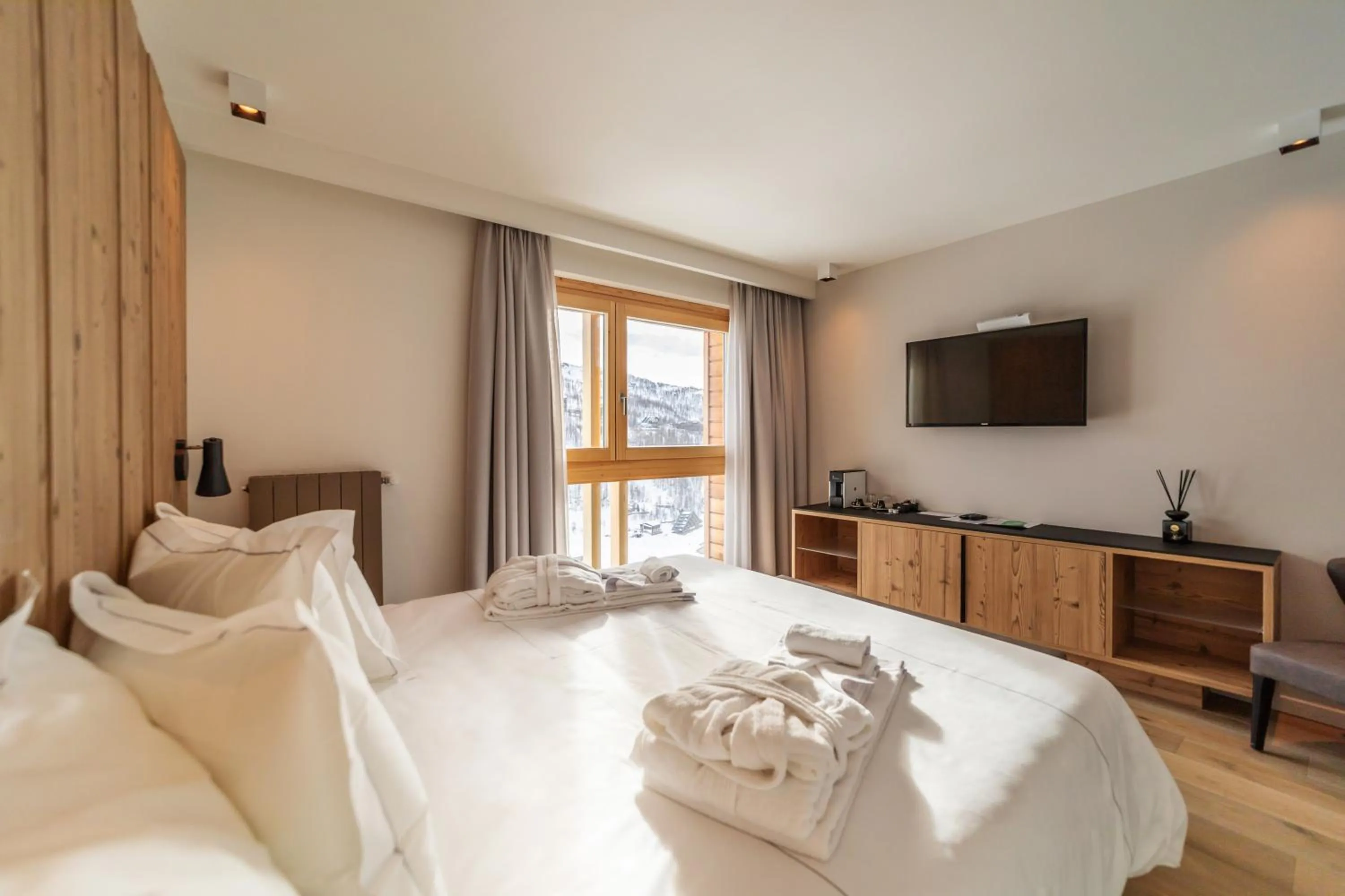 Bed in White Angel Hotel