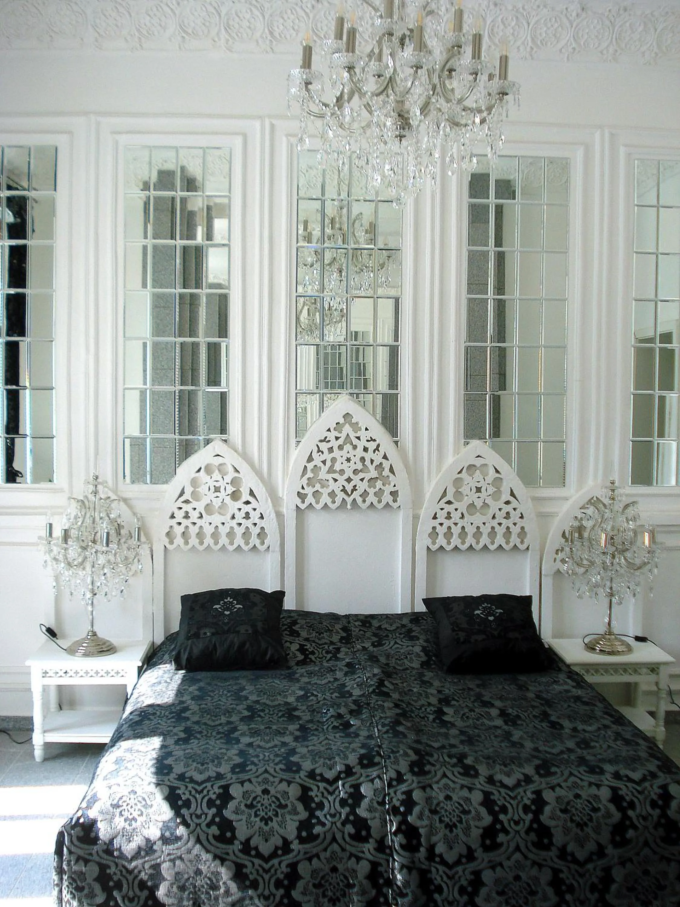 Bedroom, Bed in Fewo Meissen