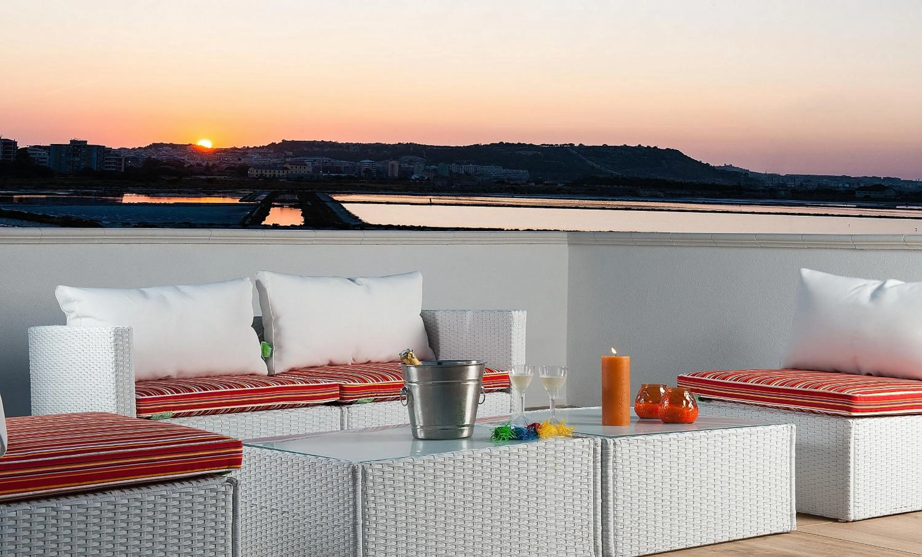 Seating area in Hotel Villa Sveva